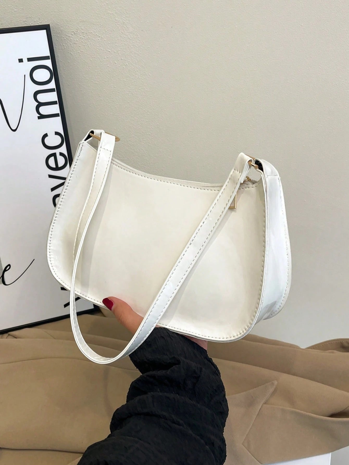 Irene – Minimalist Faux Leather Shoulder Bag