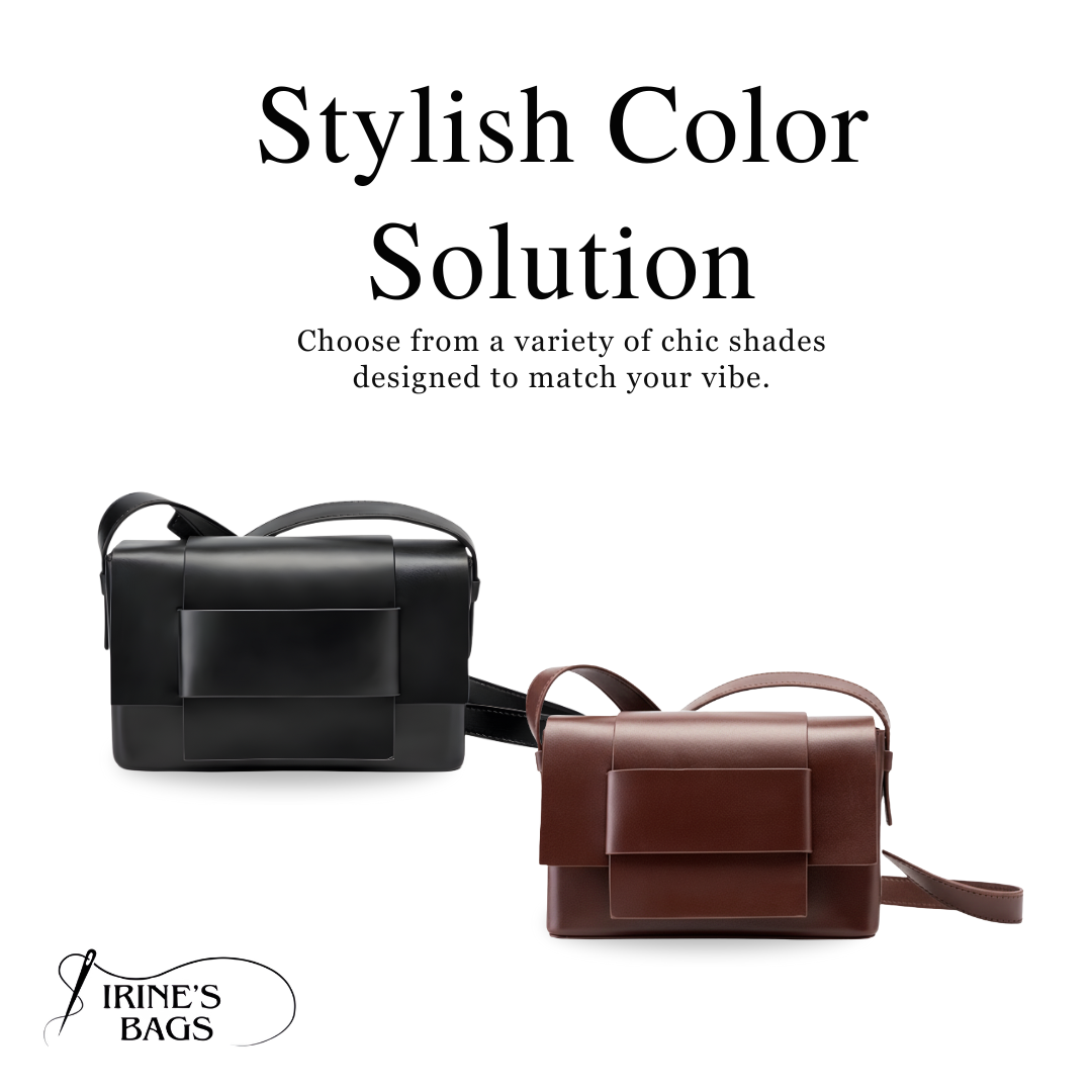 Irene – Premium Woven Leather Timeless Minimalist Crossbody Bag