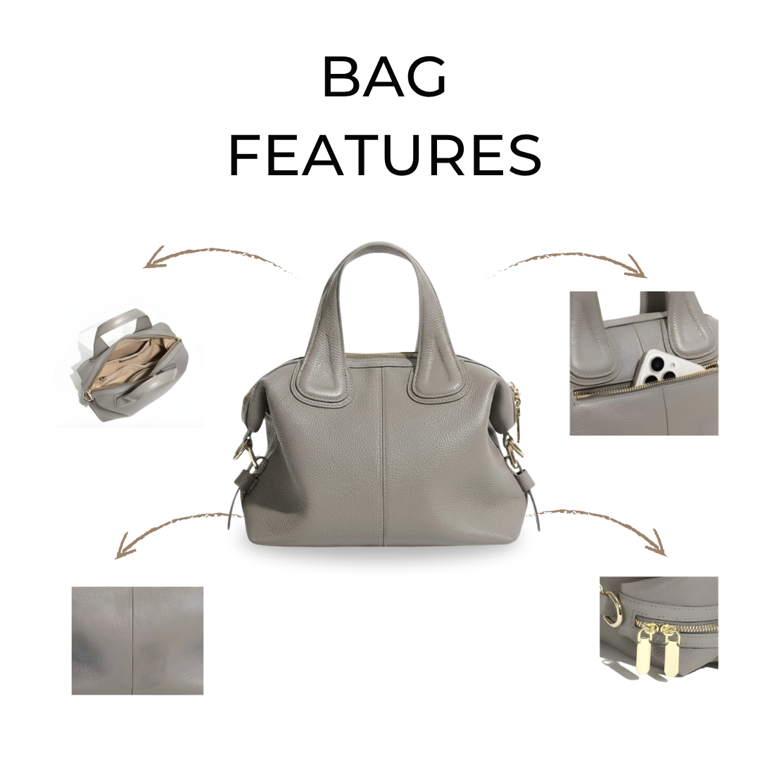 Irene – Stylish & Practical Genuine Leather Handbag