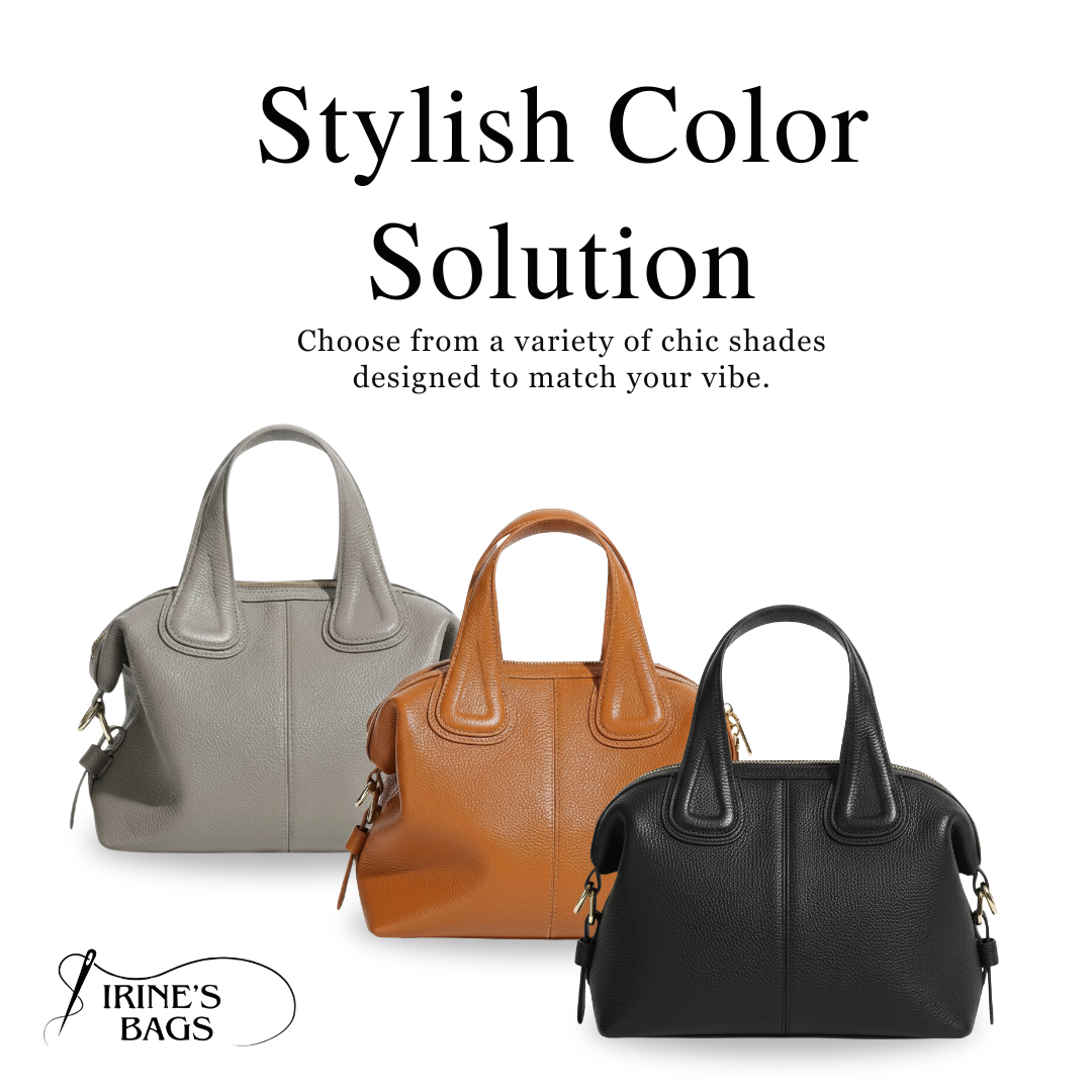 Irene – Stylish & Practical Genuine Leather Handbag