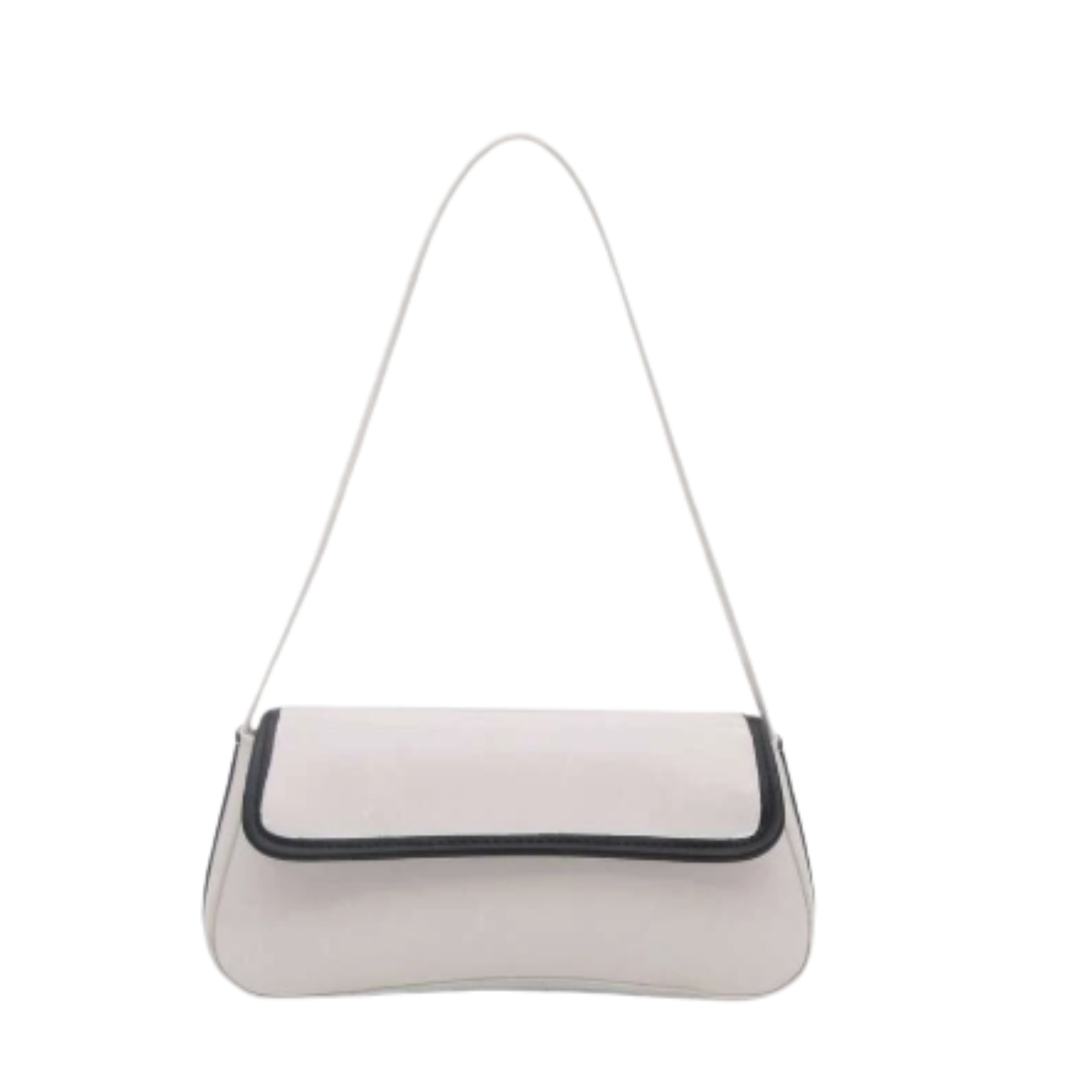 Irene – Retro Flap Accent Faux Leather Shoulder Bag