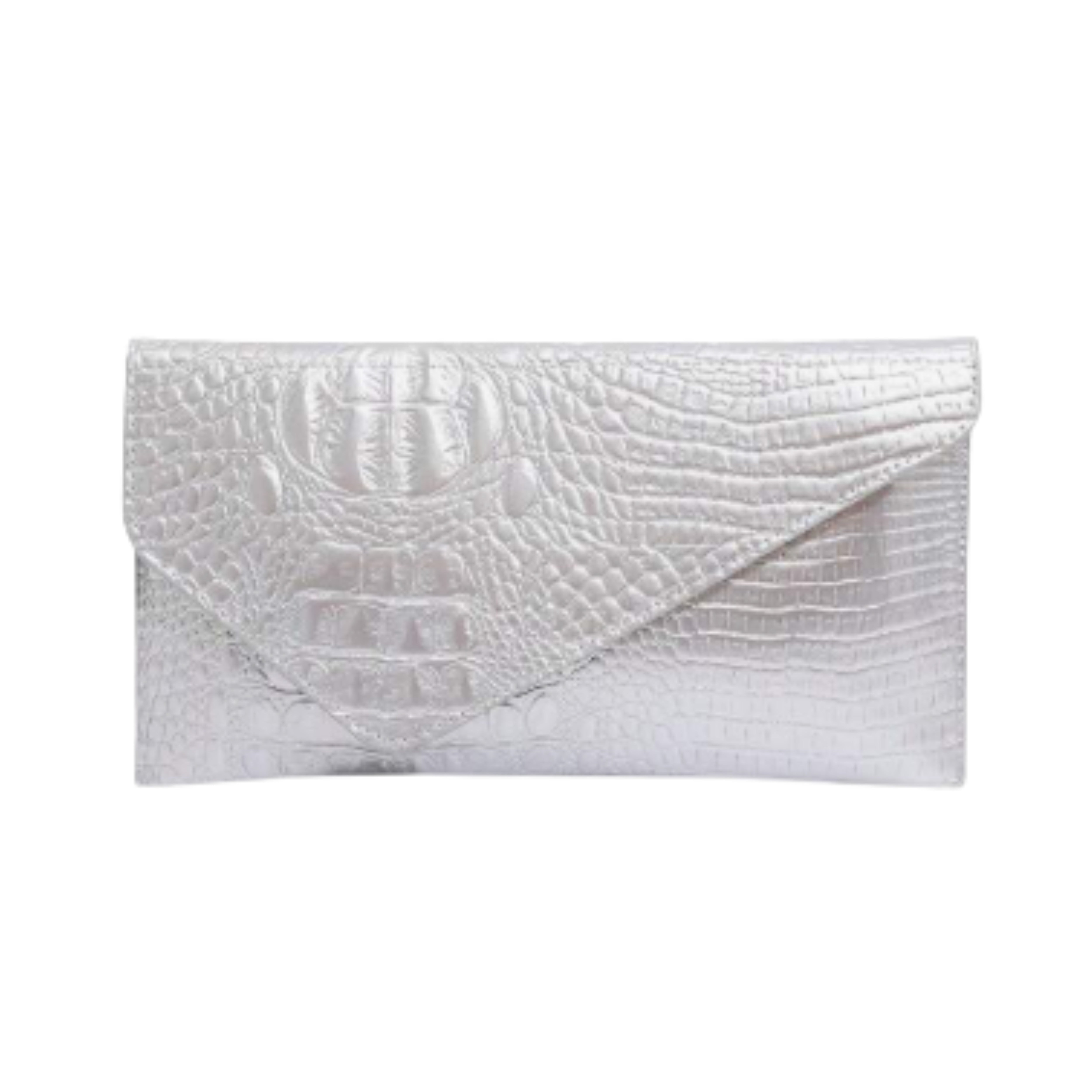 Irene – Elegant Crocodile Print PU Clutch