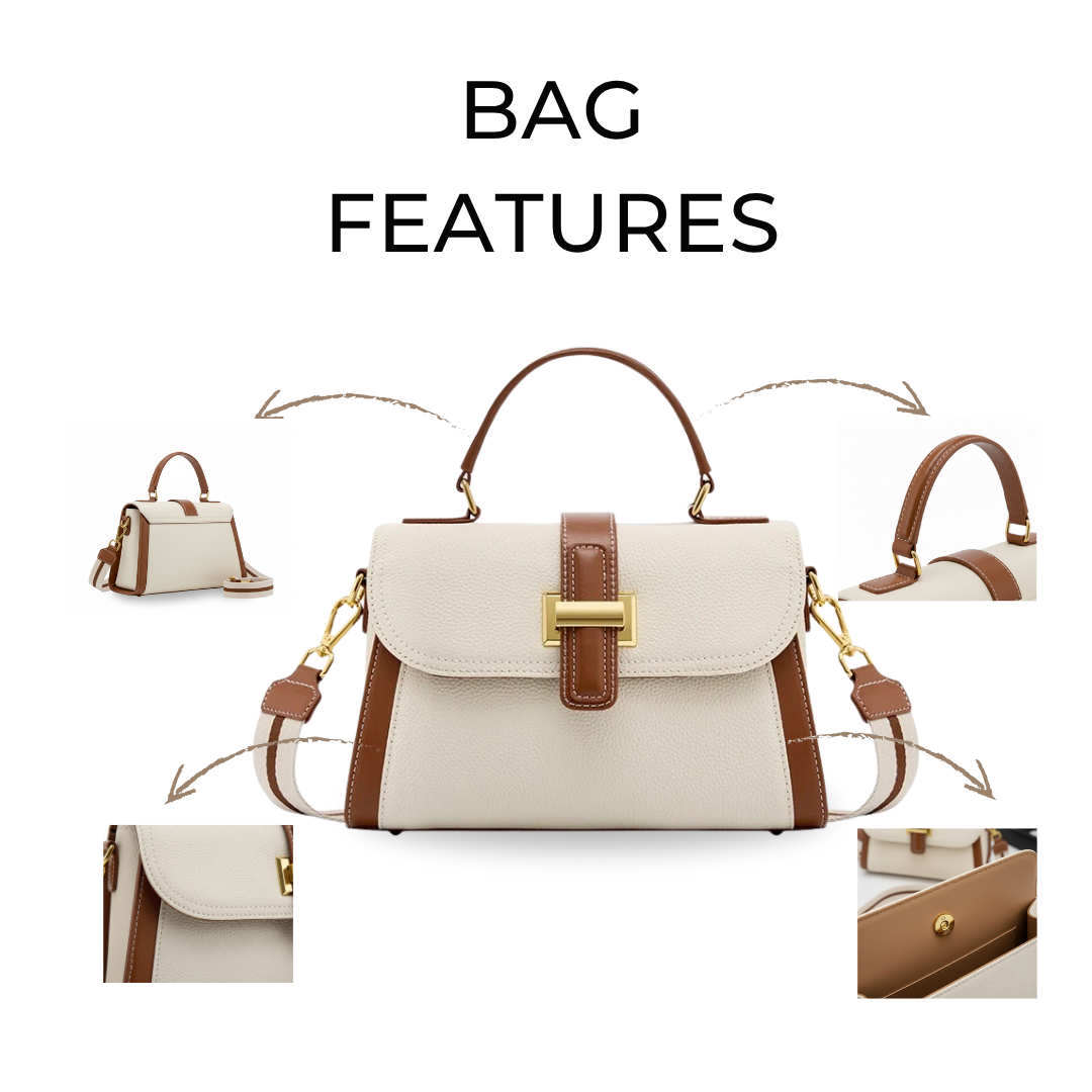 Irene – Structured Minimalist Leather Top Handle Bag