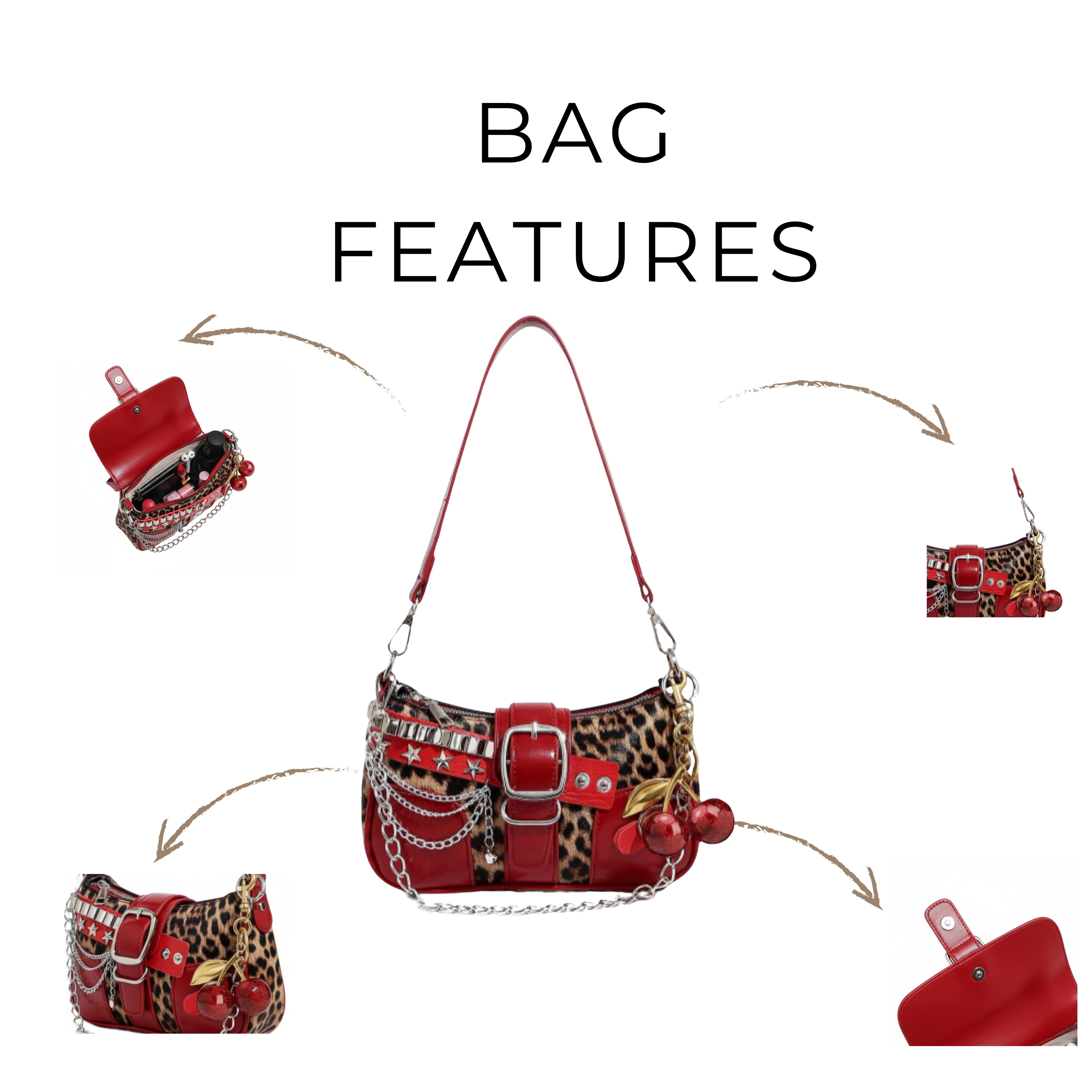 Irene – Star & Moon Chain Crossbody Bag