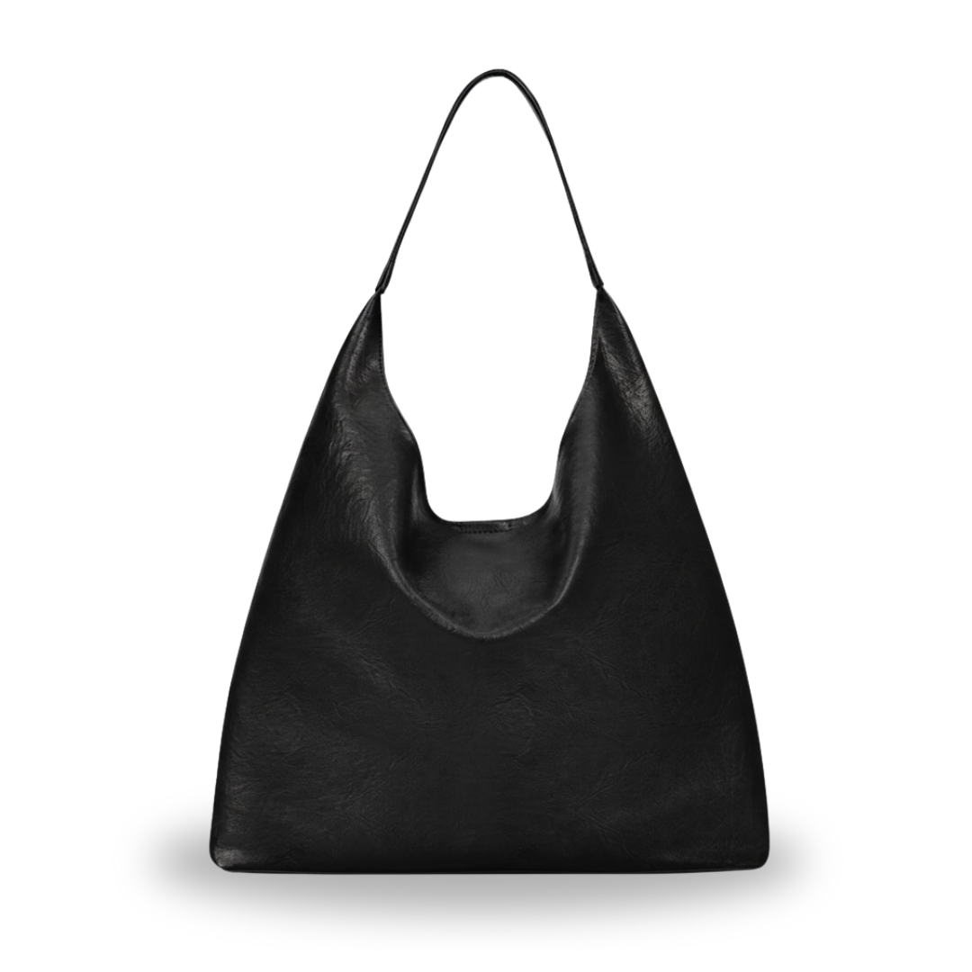 Irene – Solid Color Premium Leather 2-in-1 Commuter Tote Bag