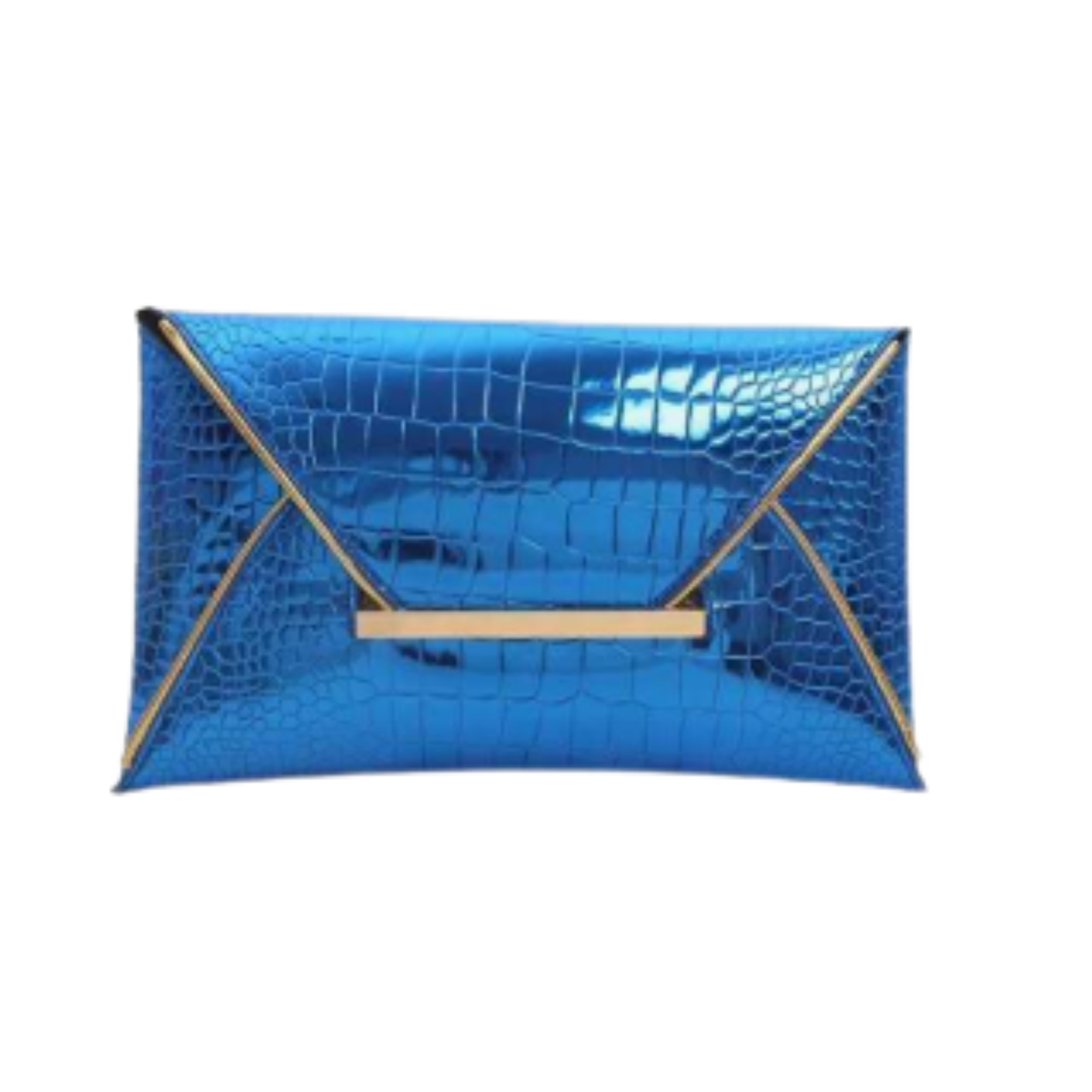 Irene – Elegant Crocodile Print PU Clutch
