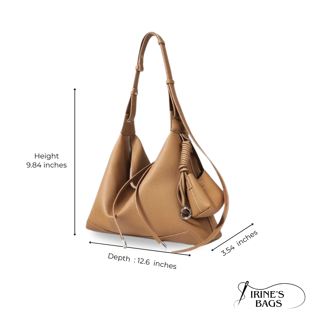 Irene – Genuine Leather Dumpling Tote Bag