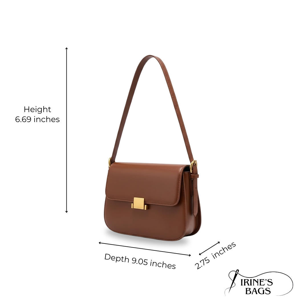 Irene – Elegant Minimalist Leather Shoulder Bag