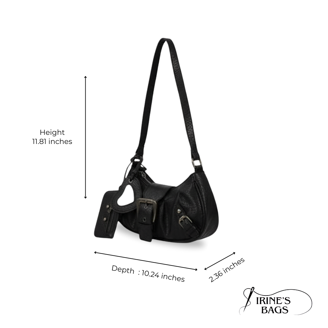 Irene – Festival-Ready Gothic Leather Shoulder Bag