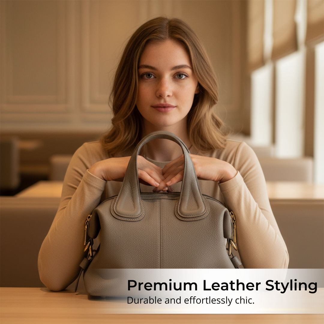 Irene – Stylish & Practical Genuine Leather Handbag