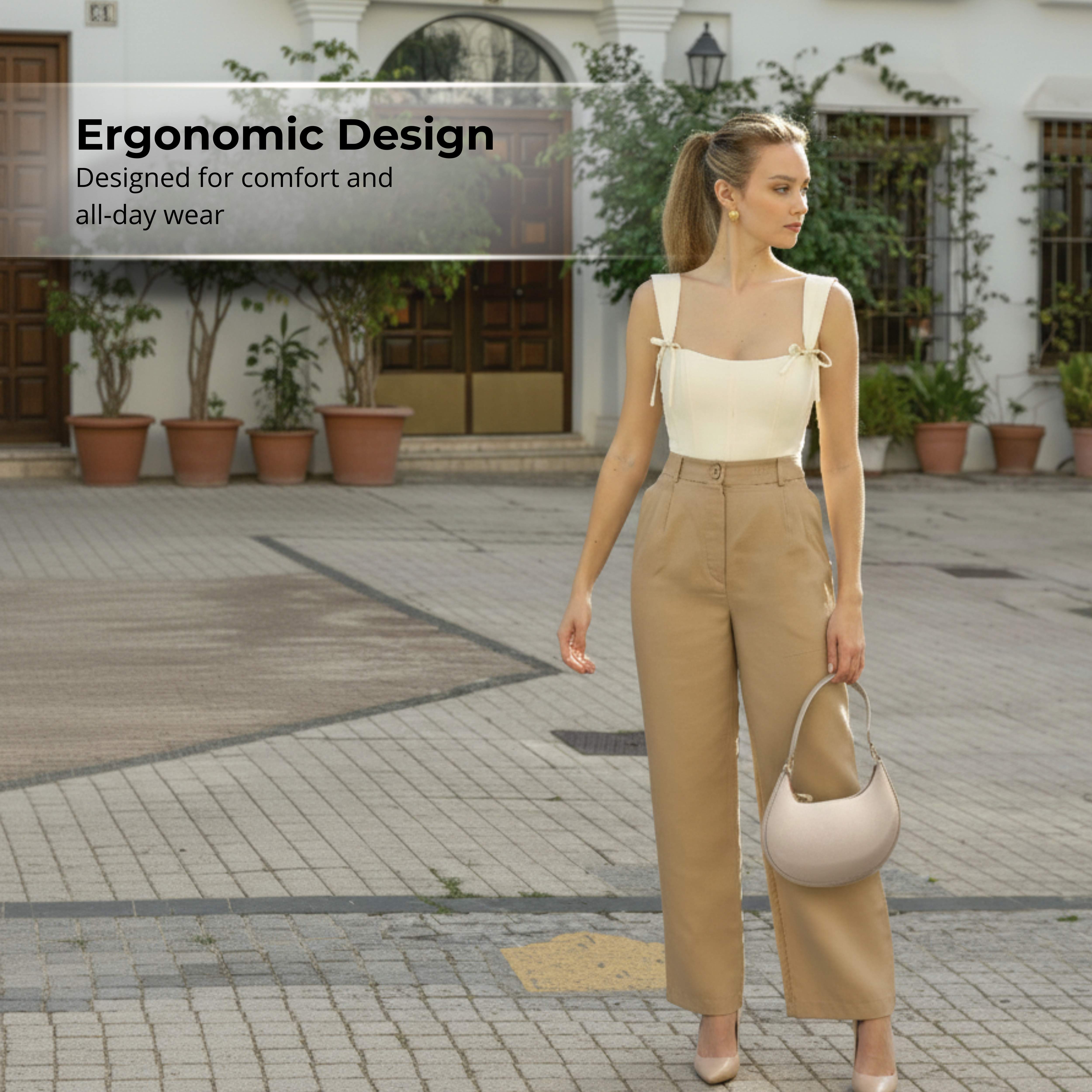 Irene – Minimalist & Chic Crescent PU Leather Shoulder Bag