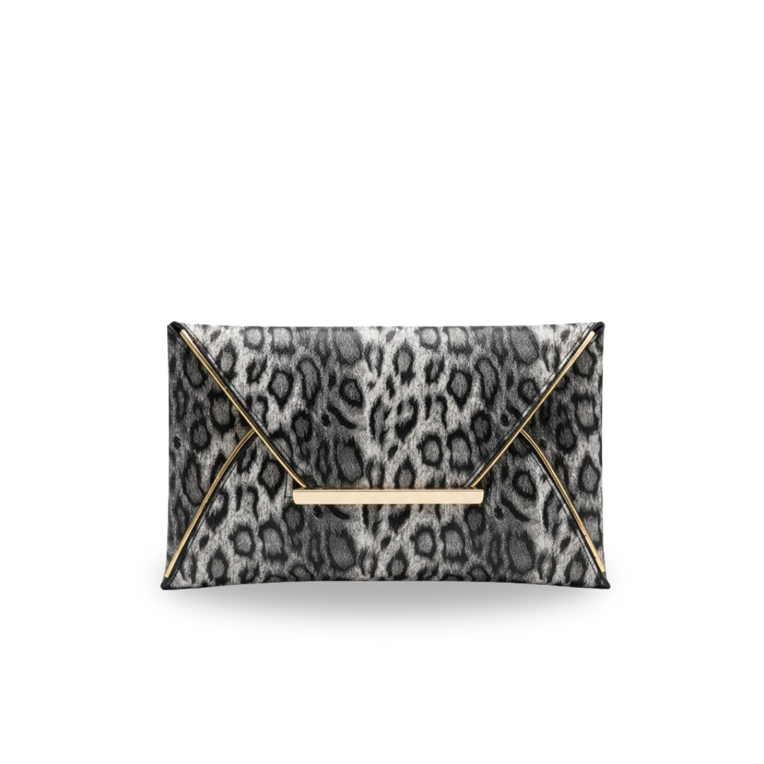 Irene – Leather PU Clutch Bag with Elegant Crocodile Print