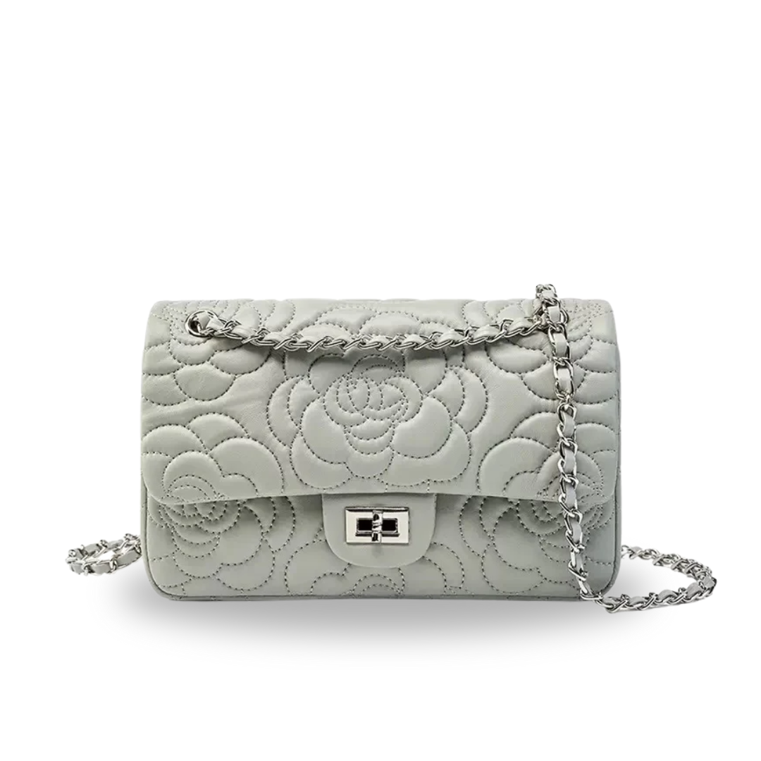 Irene – Soft Sheepskin Quilted Leather Chain Crossbody Bag