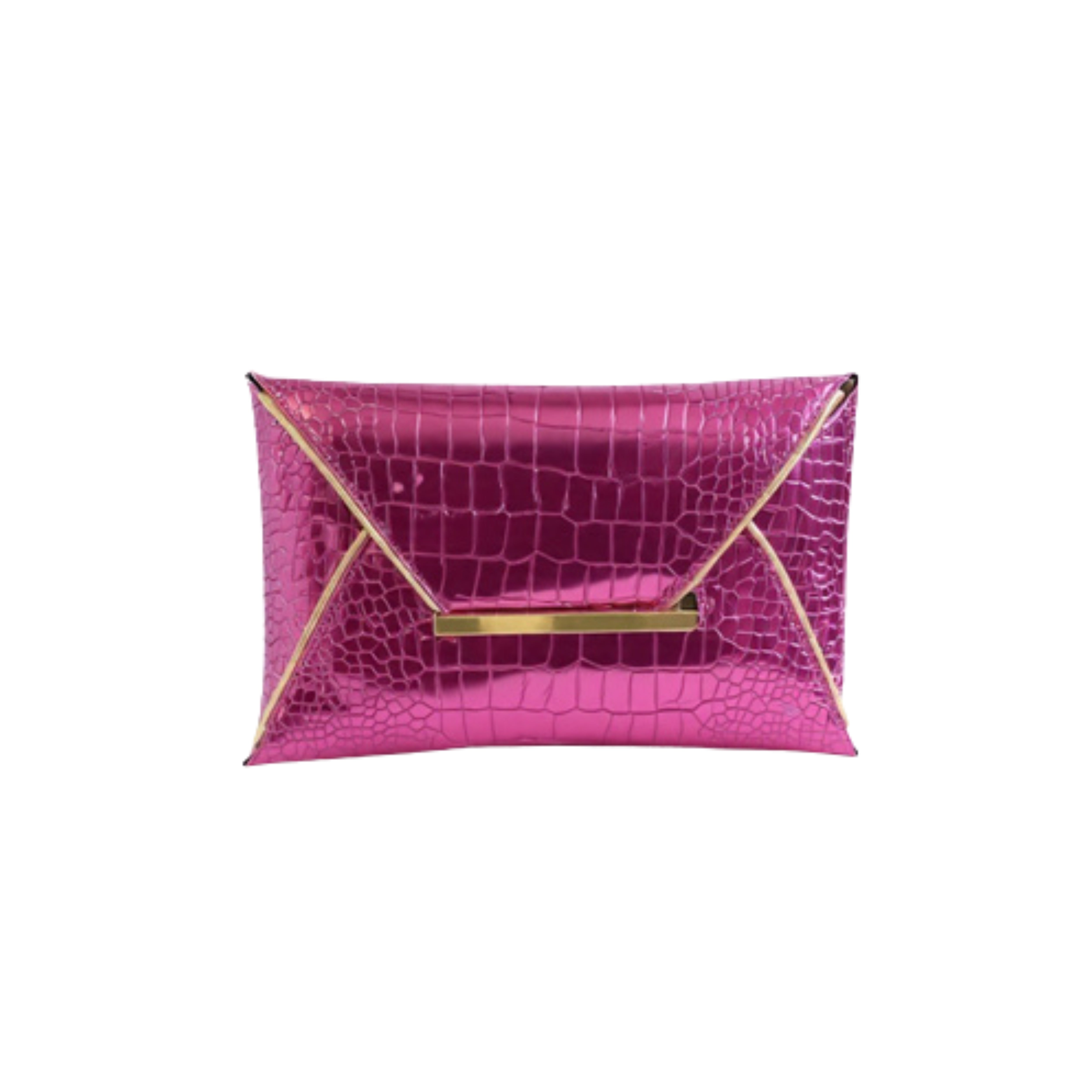 Irene – Elegant Crocodile Print PU Clutch
