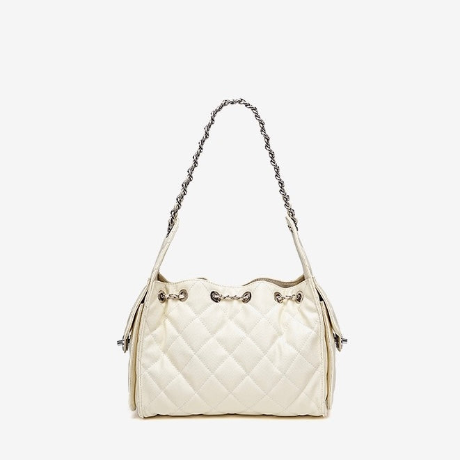 Irene – Genuine Leather Caviar Pattern Shoulder & Crossbody Bag