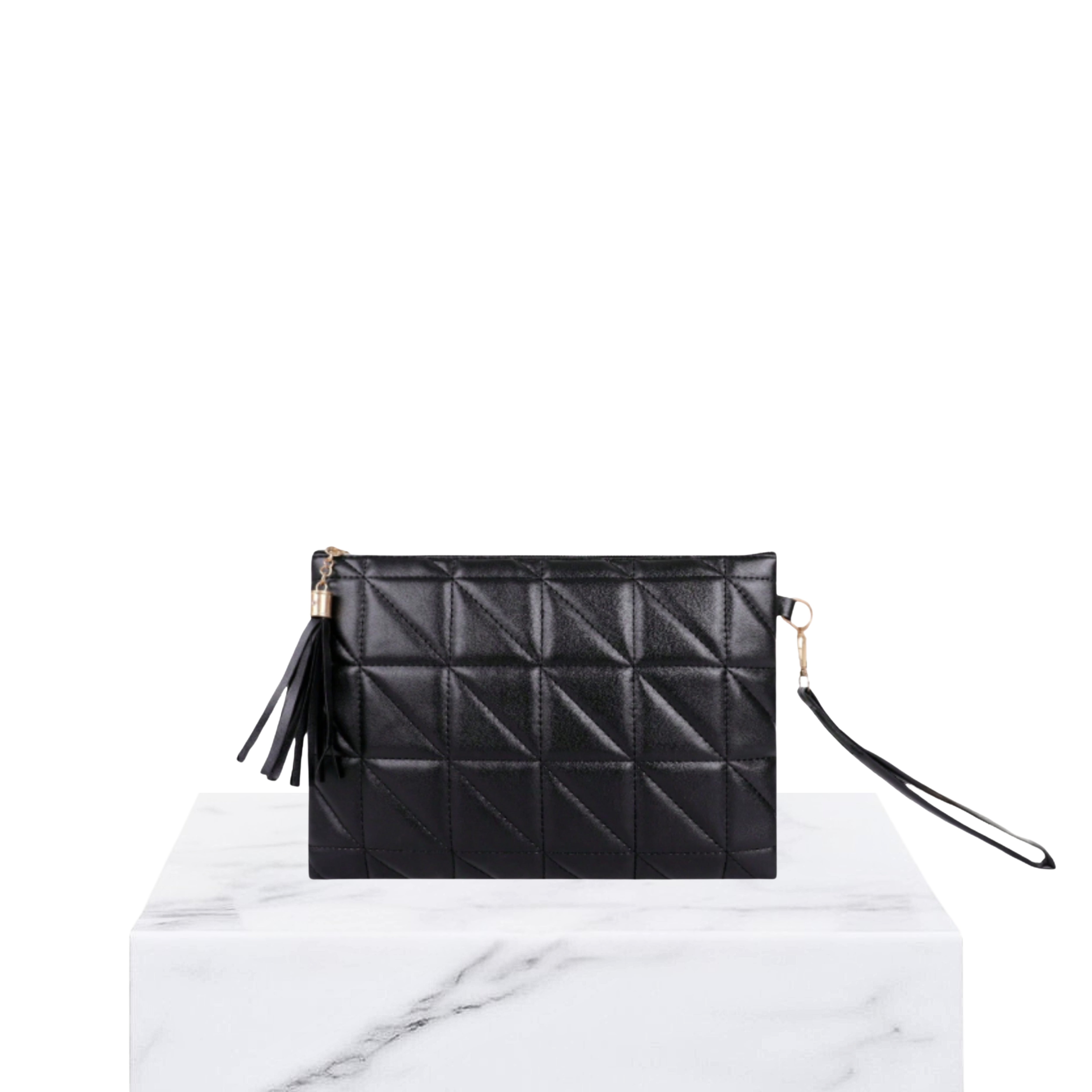 Irene – Retro Chic Embossed Wristlet Bag