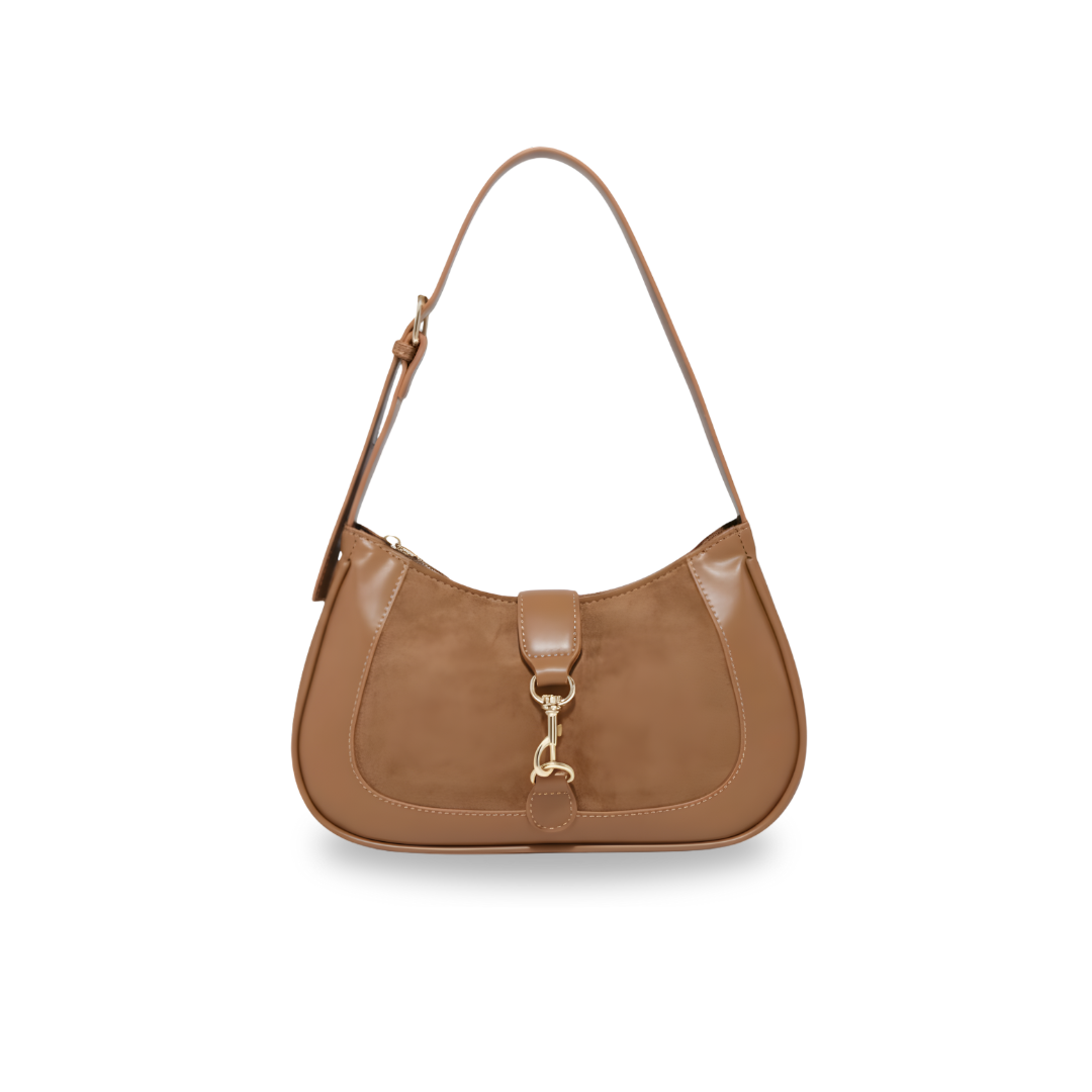Irene – Premium Leather Minimalist Crescent-Shaped Shoulder Bag