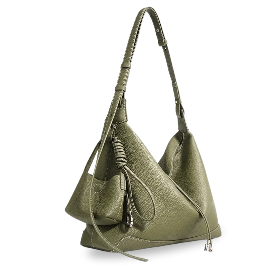 Irene – Genuine Leather Dumpling Tote Bag