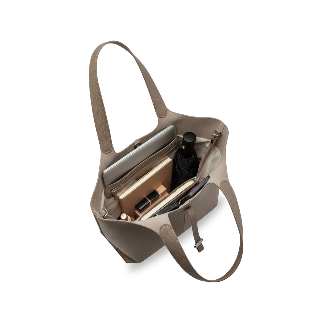 Irene – Elegant & Functional Genuine Leather Office Tote