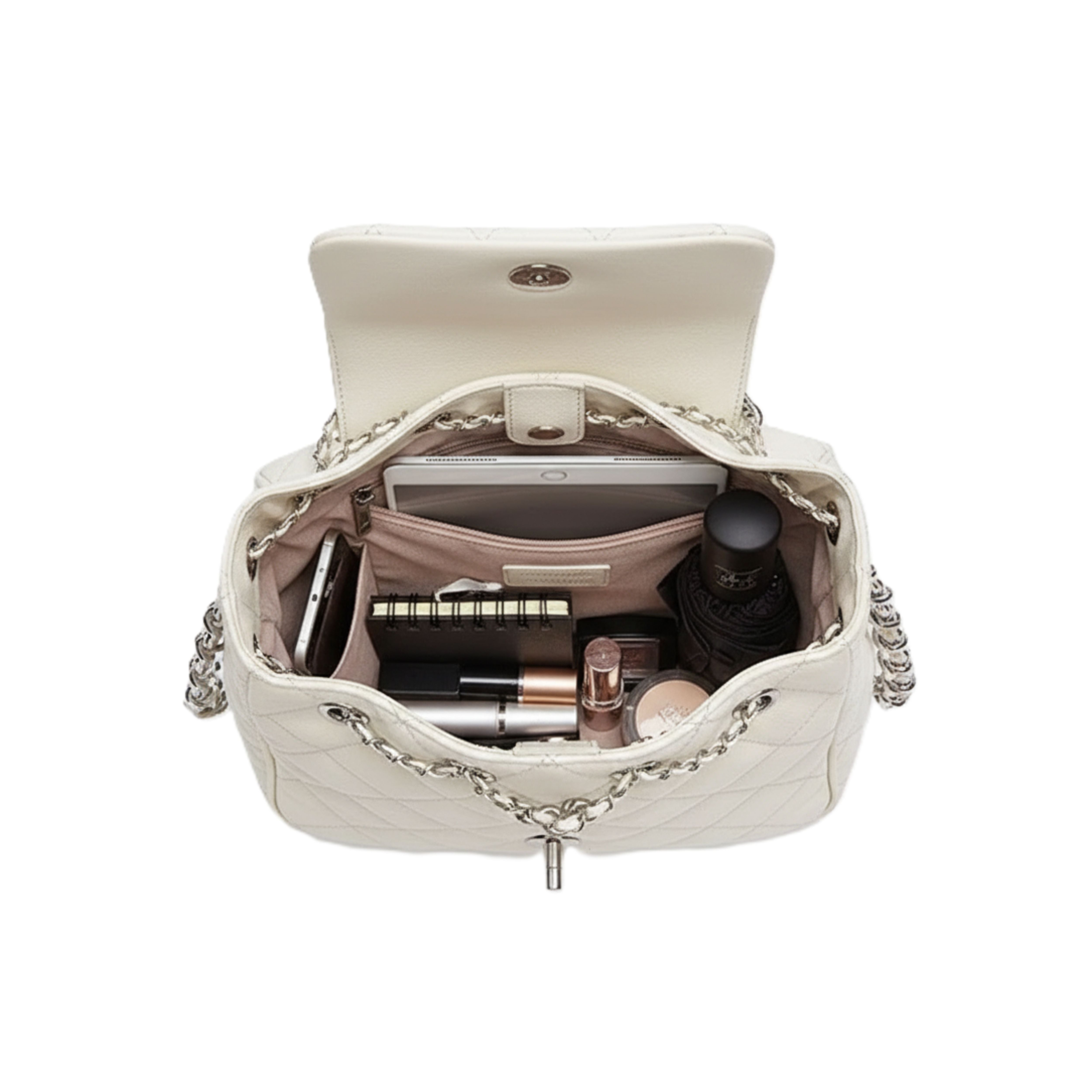 Irene – Classic Caviar Pattern Leather Bucket Crossbody Bag