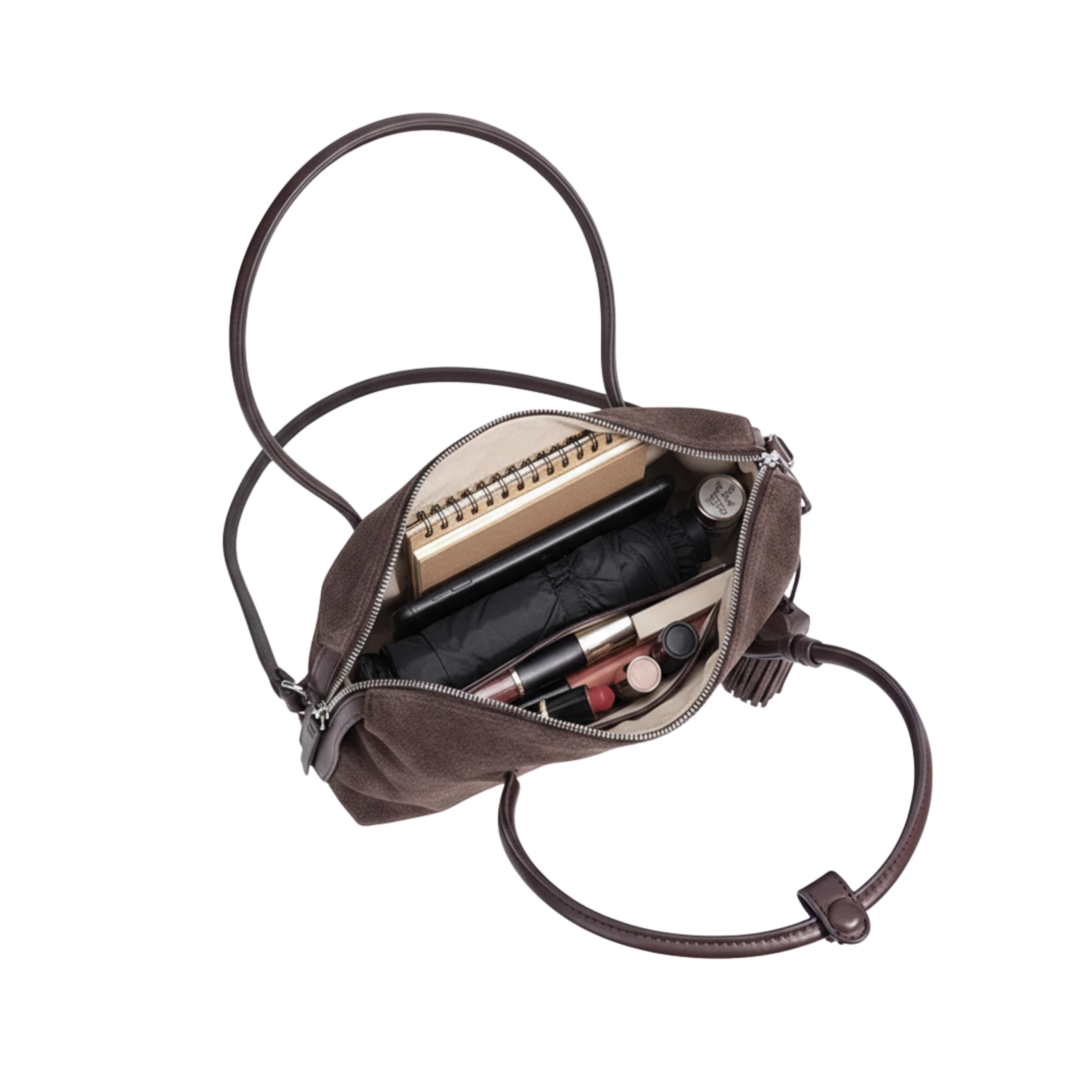 Irene – Modern Matte Leather Tassel Shoulder Bag