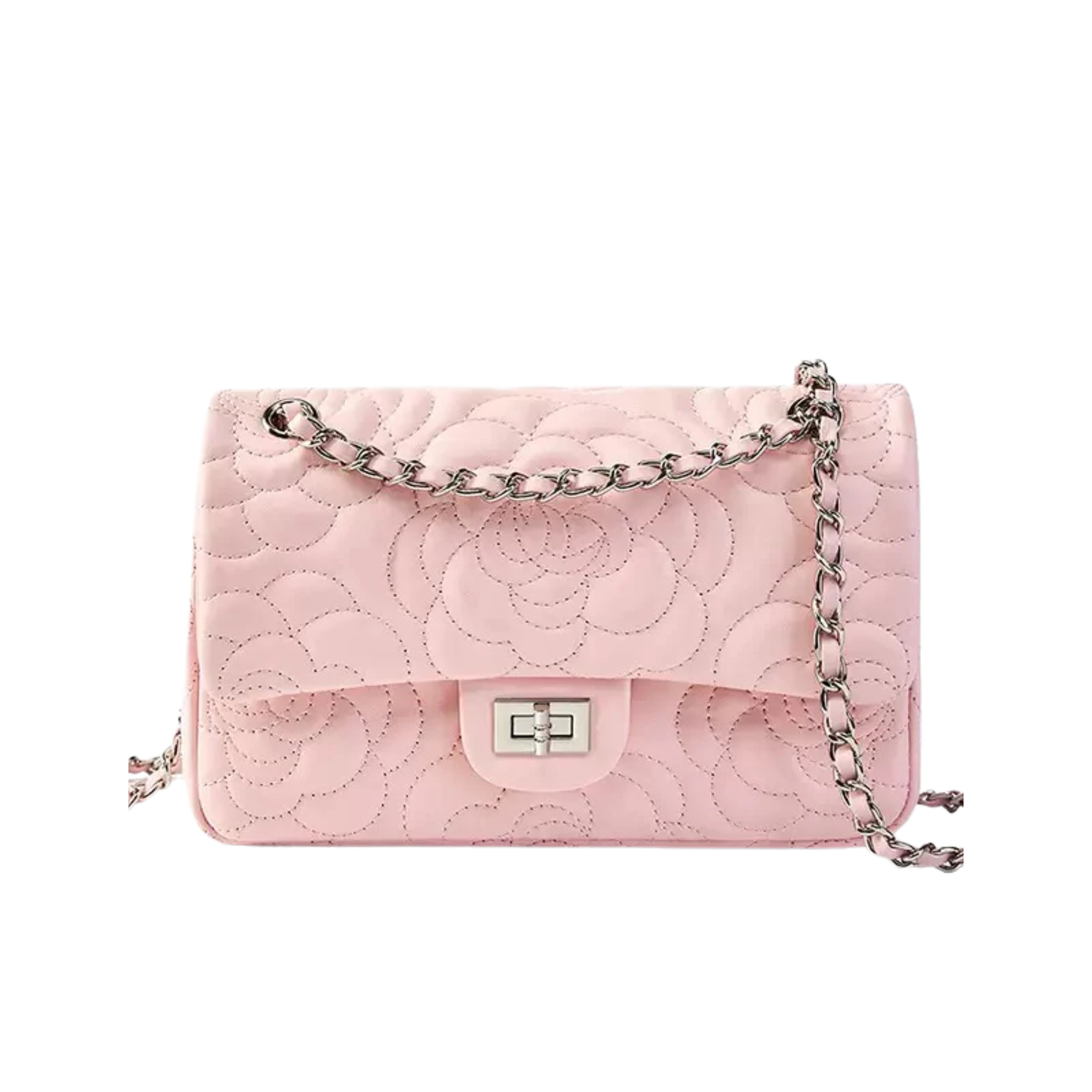 Irene – Soft Sheepskin Quilted Chain Crossbody Bag