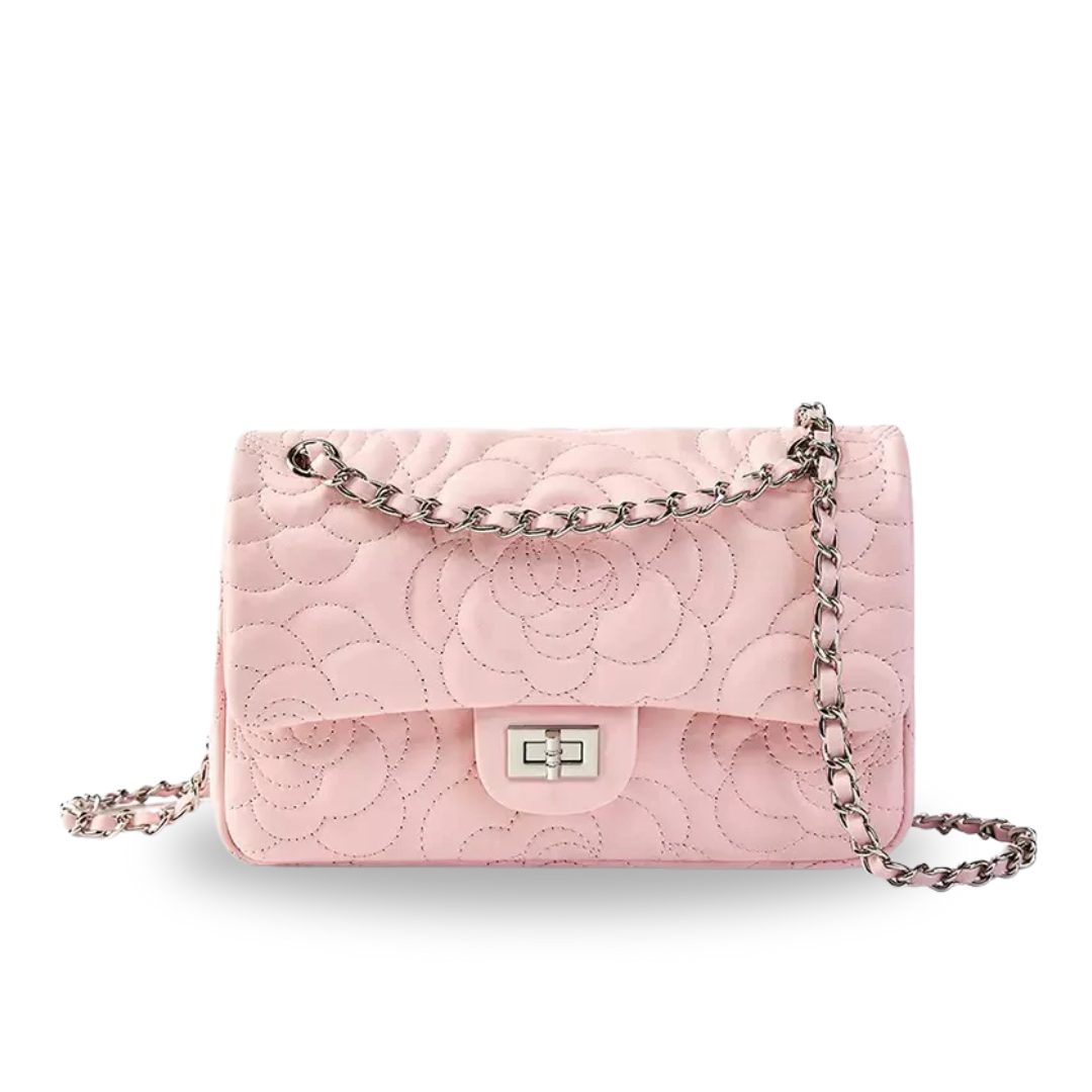 Irene – Soft Sheepskin Quilted Leather Chain Crossbody Bag