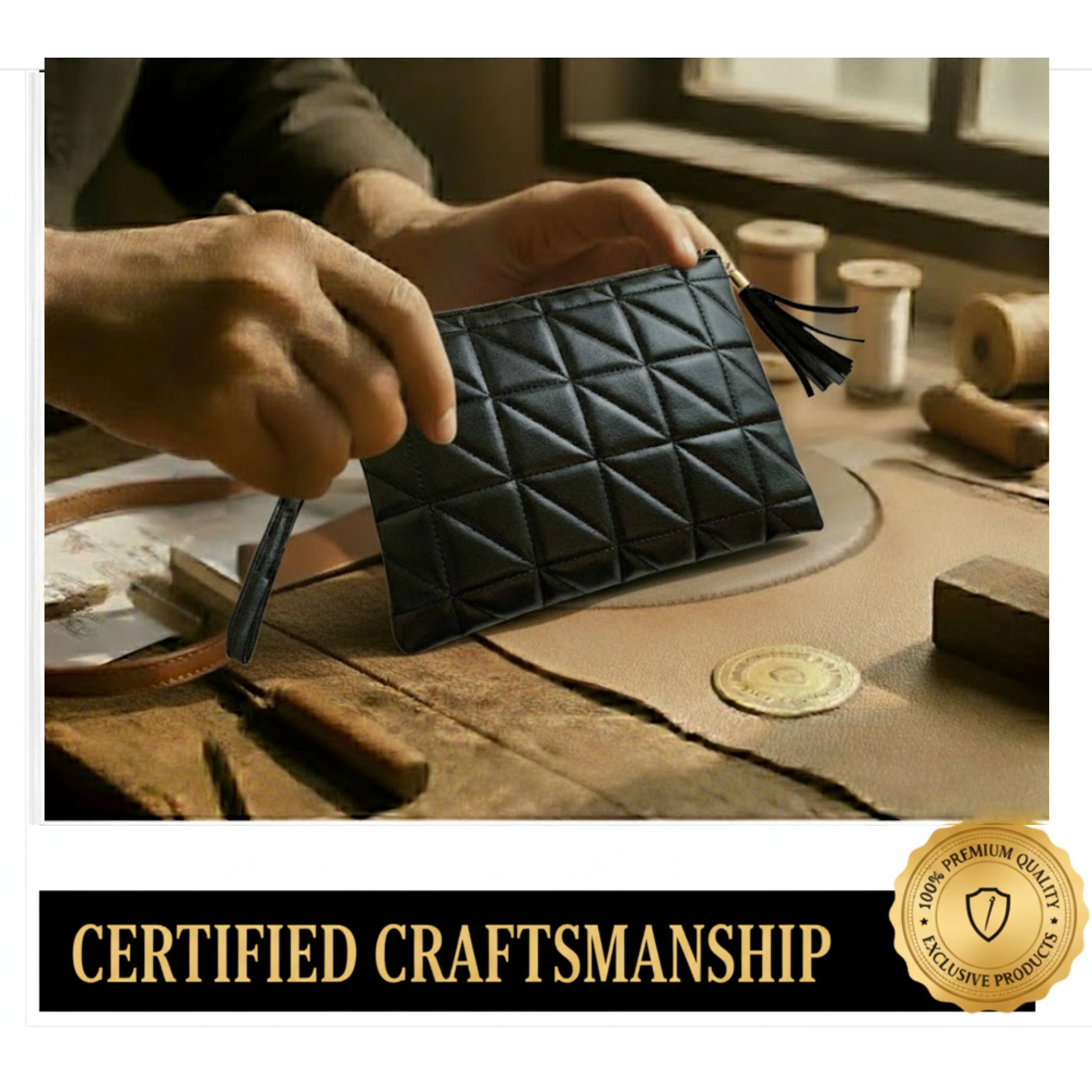 Irene – Retro Chic Embossed Wristlet Bag