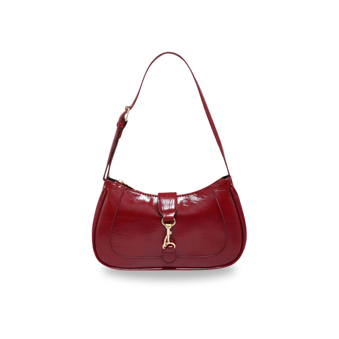 Irene – Premium Leather Minimalist Crescent-Shaped Shoulder Bag