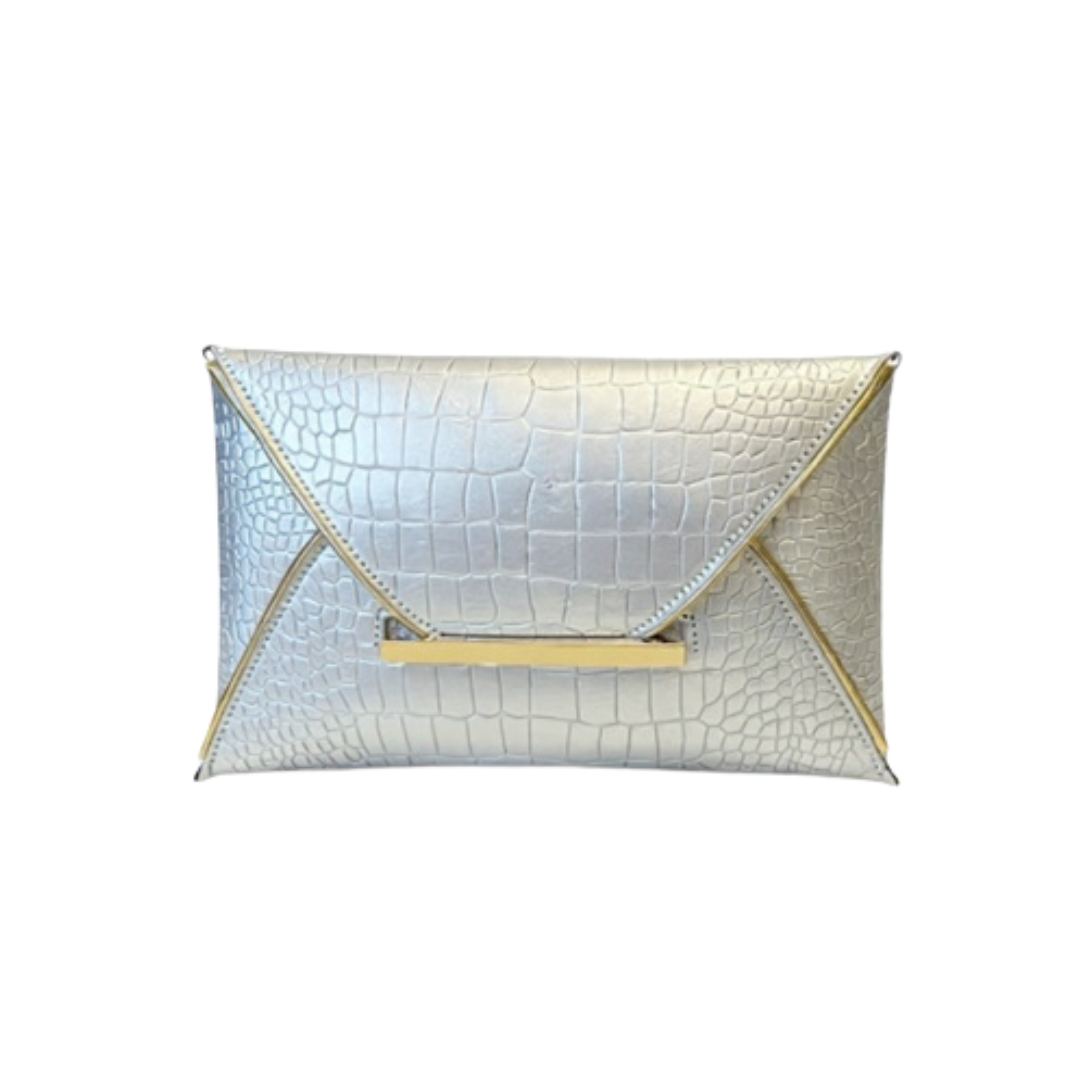 Irene – Elegant Crocodile Print PU Clutch