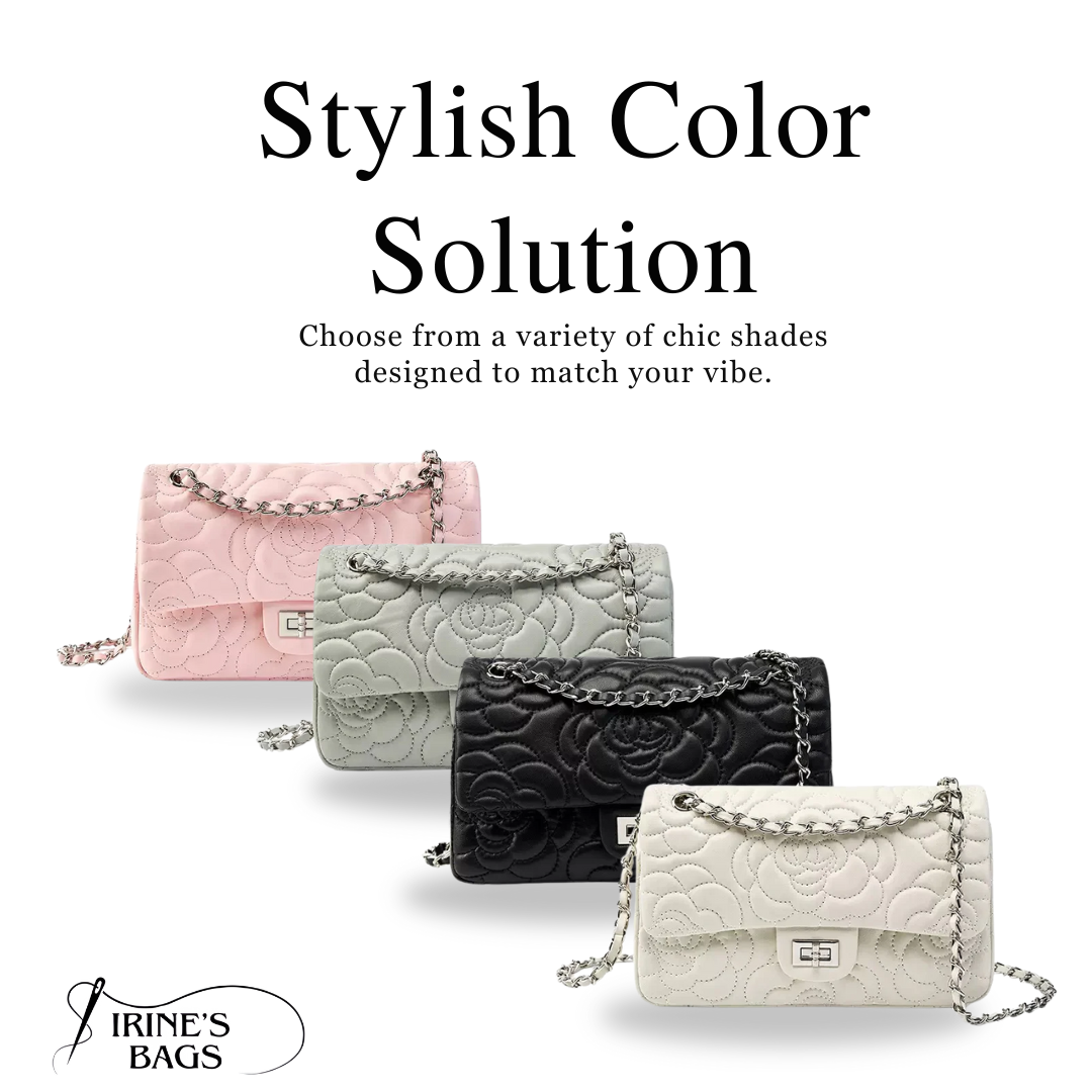 Irene – Soft Sheepskin Quilted Leather Chain Crossbody Bag