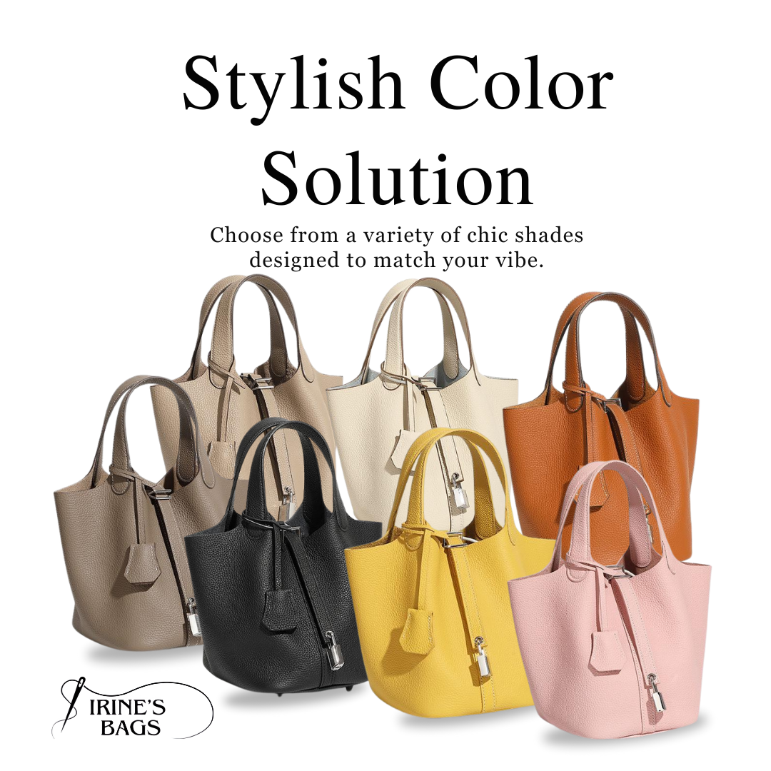 Irene – Lightweight Stylish Leather Bucket Bag