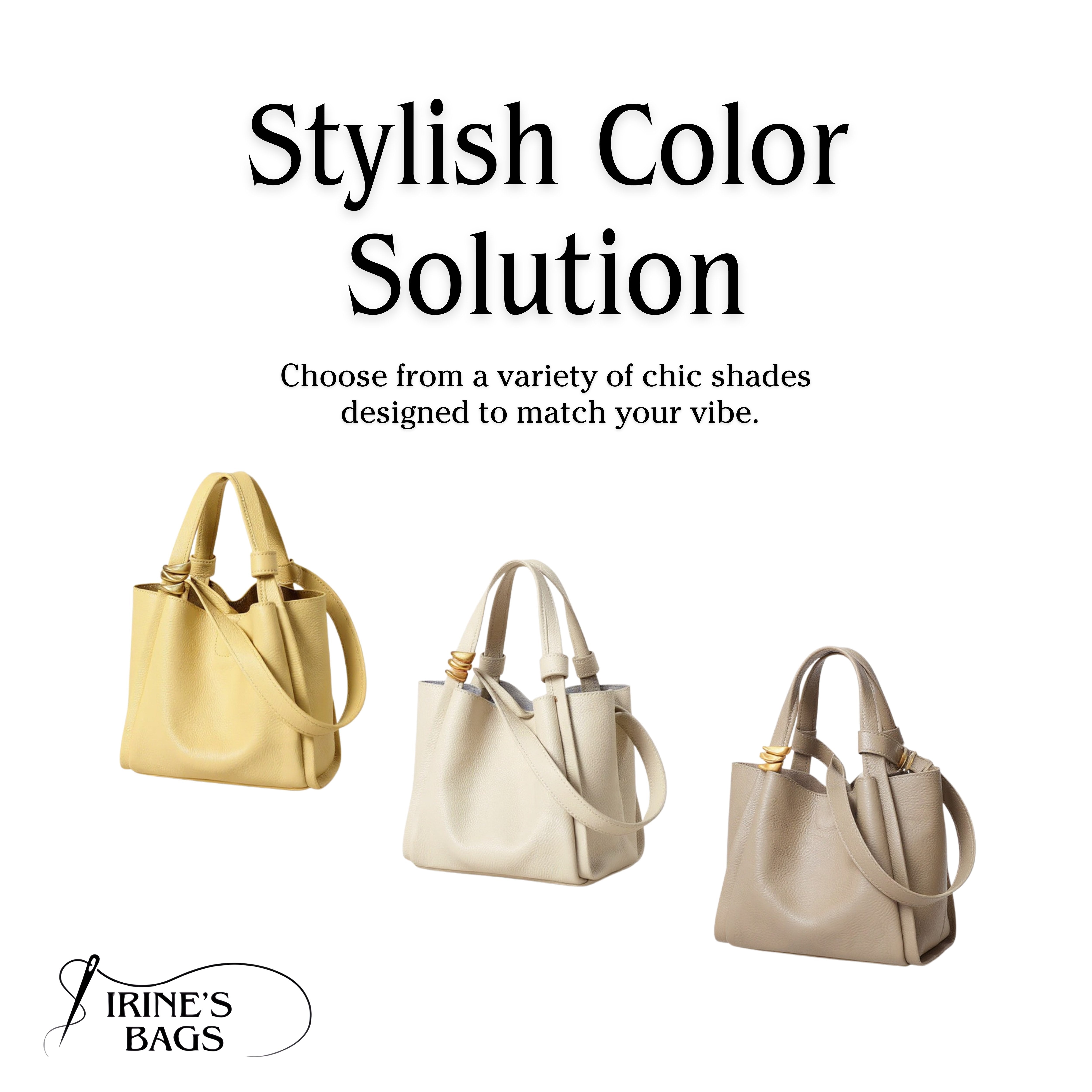 Irene – Unique Denim & Leather Hobo Bag – Soft & Stylish Leather Crossbody Bucket Bag