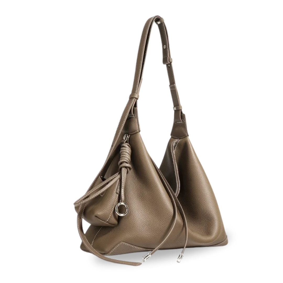 Irene – Genuine Leather Dumpling Tote Bag