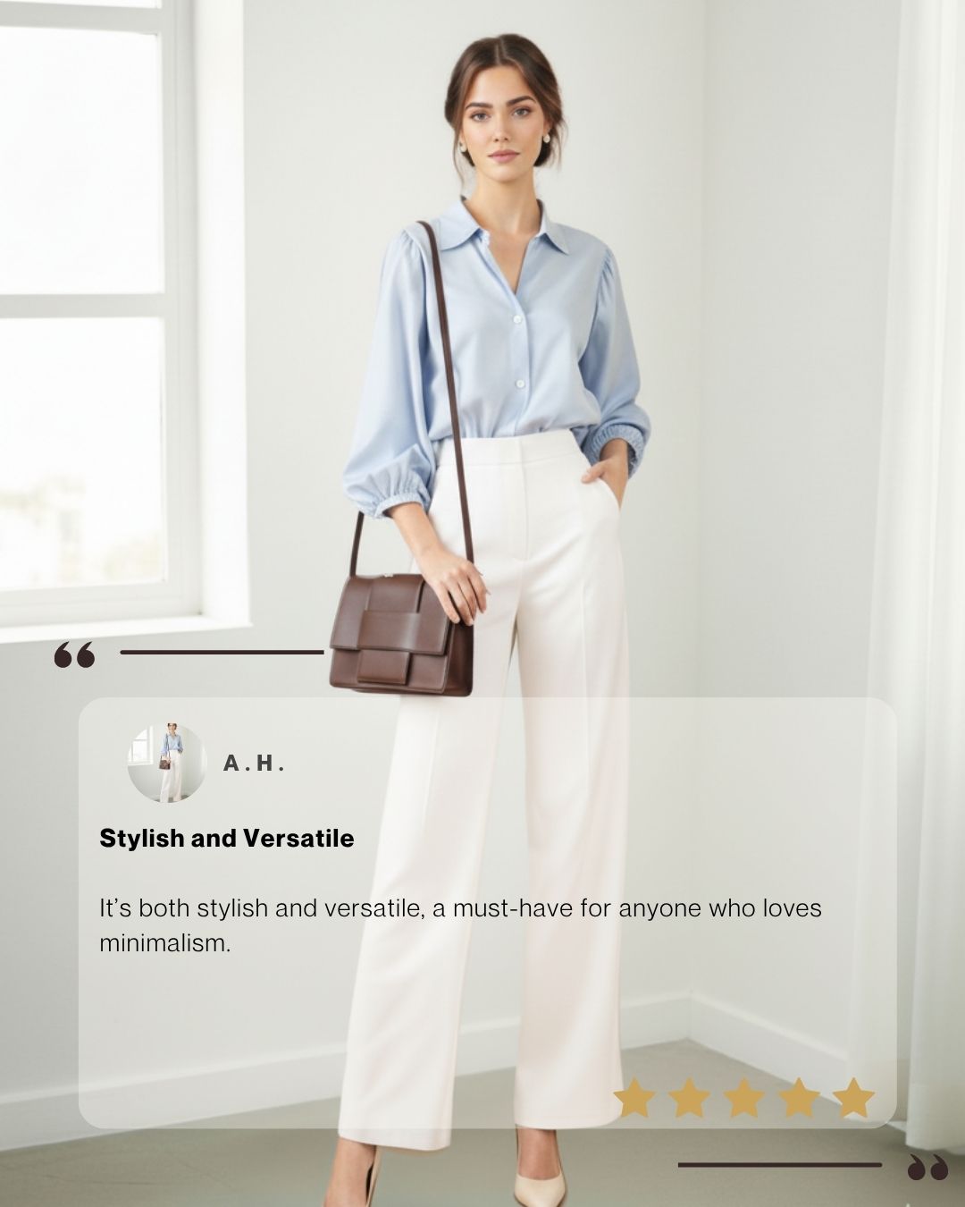 Irene – Timeless Minimalist Woven Leather Crossbody Bag