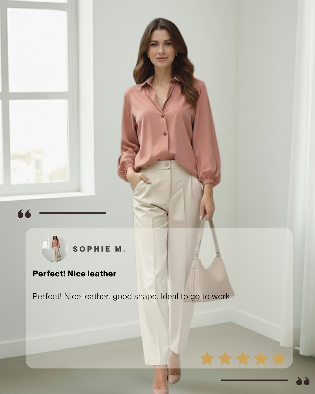 Irene – Sleek & Versatile Leather Shoulder Bag