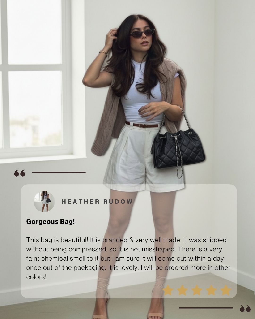 Irene – Classic Caviar Pattern Leather Bucket Crossbody Bag