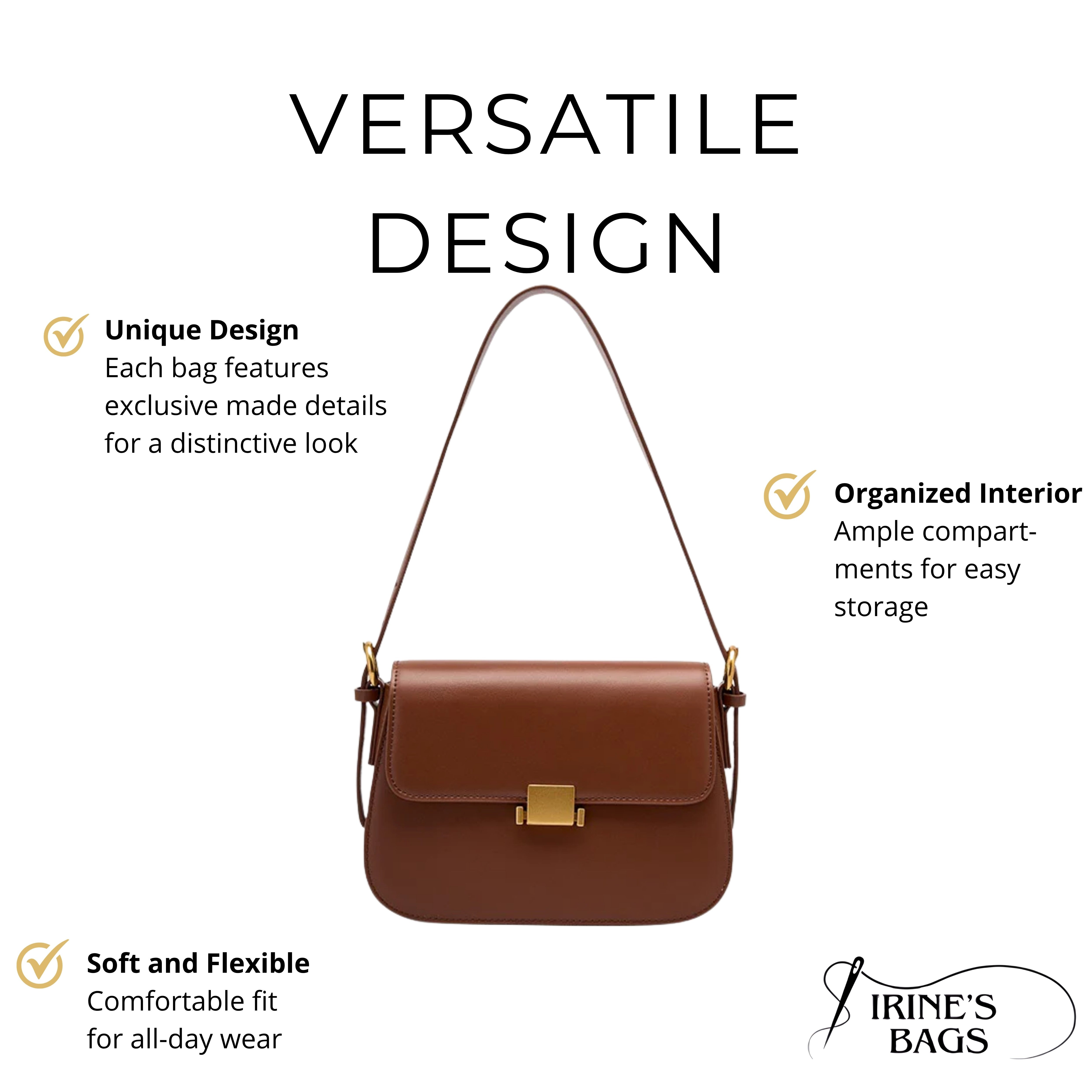 Irene – Elegant Minimalist Leather Shoulder Bag