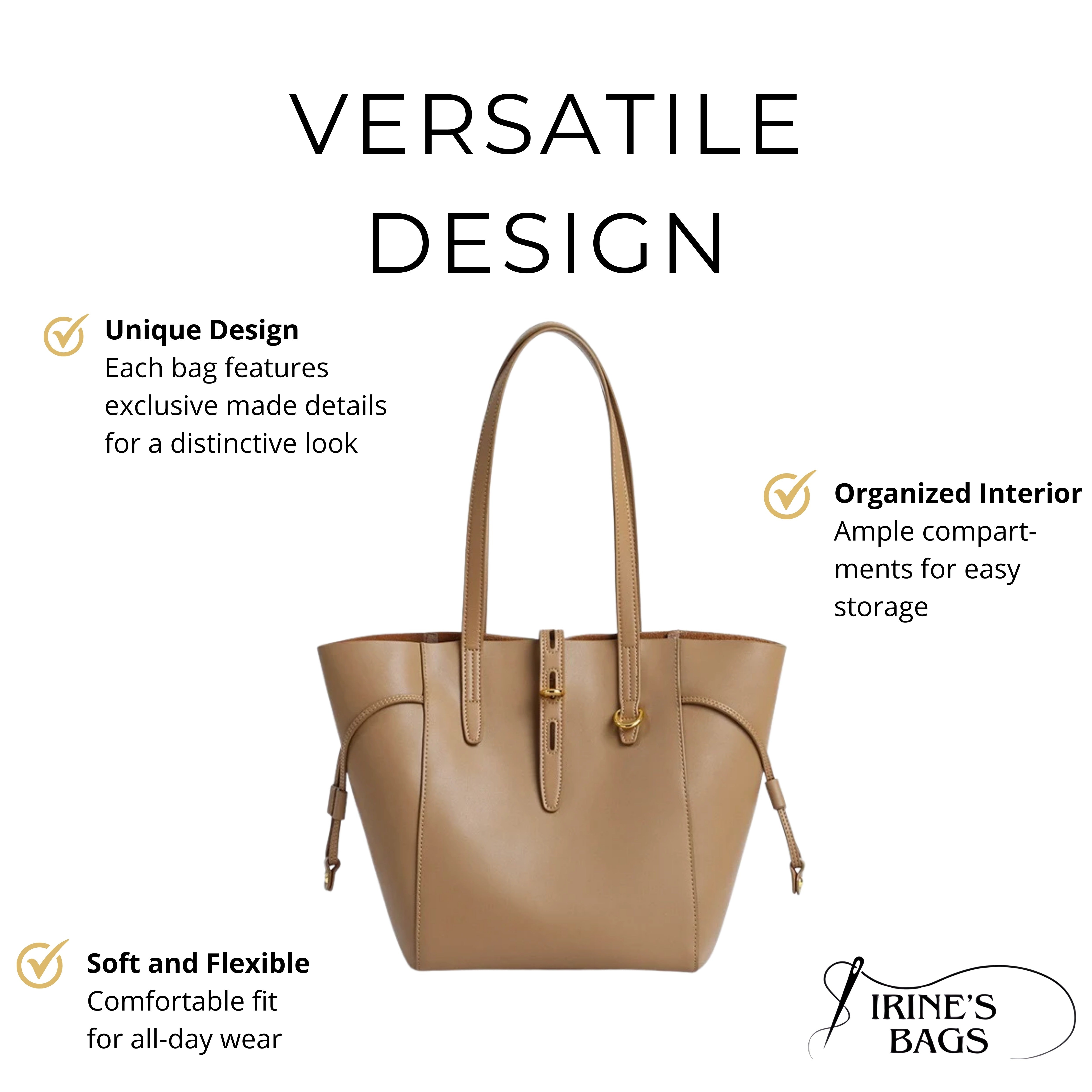 Irene – Versatile Genuine Leather Tote