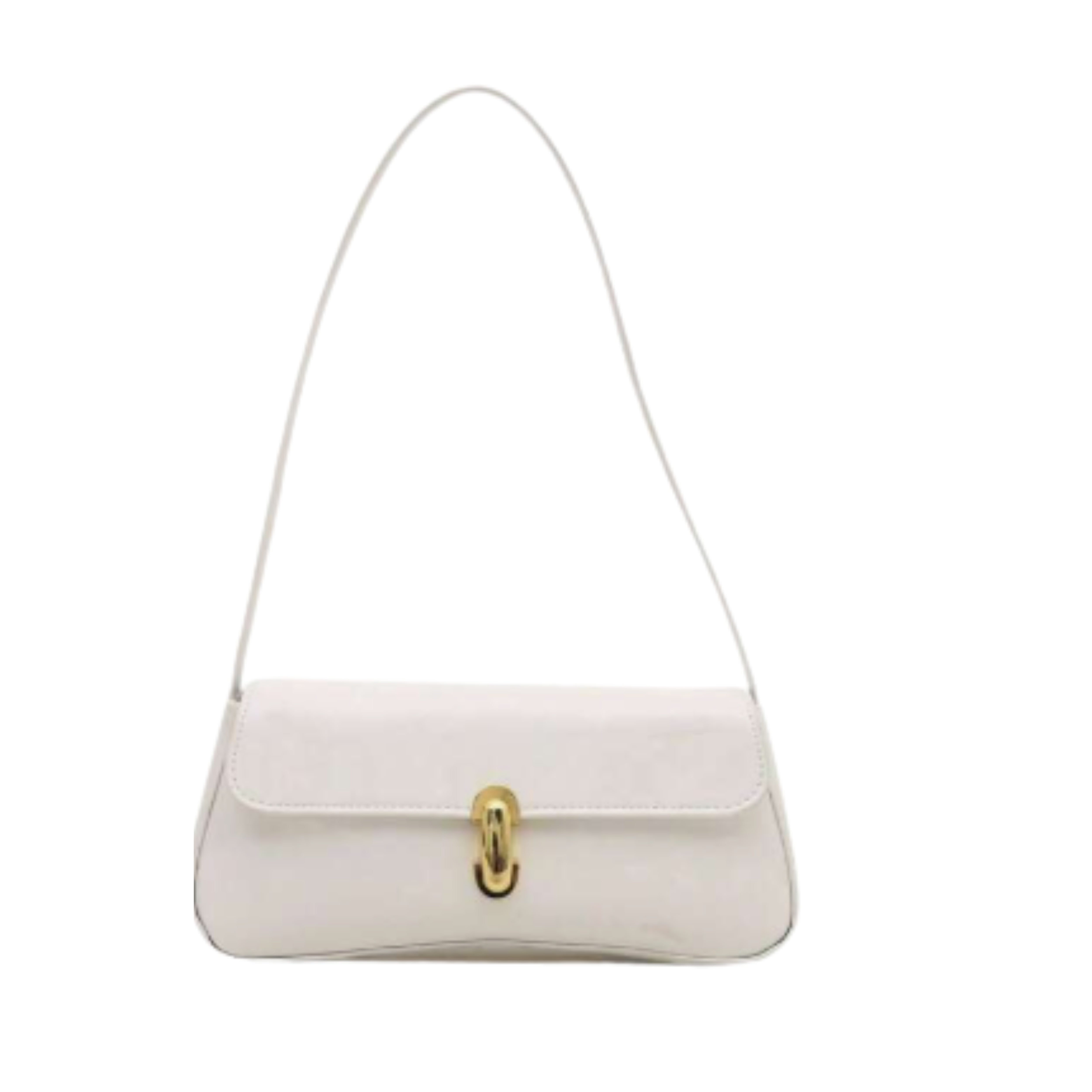 Irene – Retro Flap Accent Faux Leather Shoulder Bag