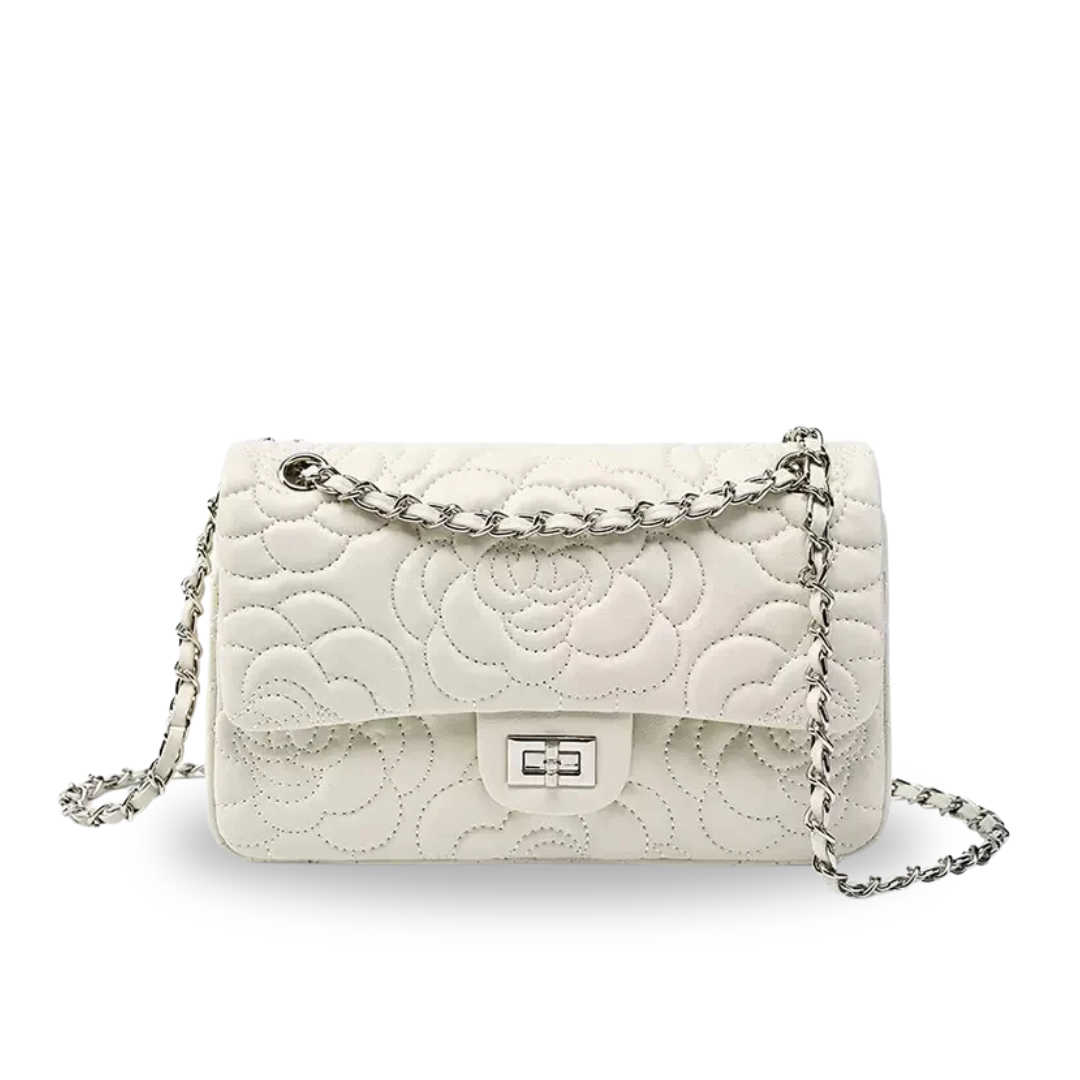 Irene – Soft Sheepskin Quilted Leather Chain Crossbody Bag