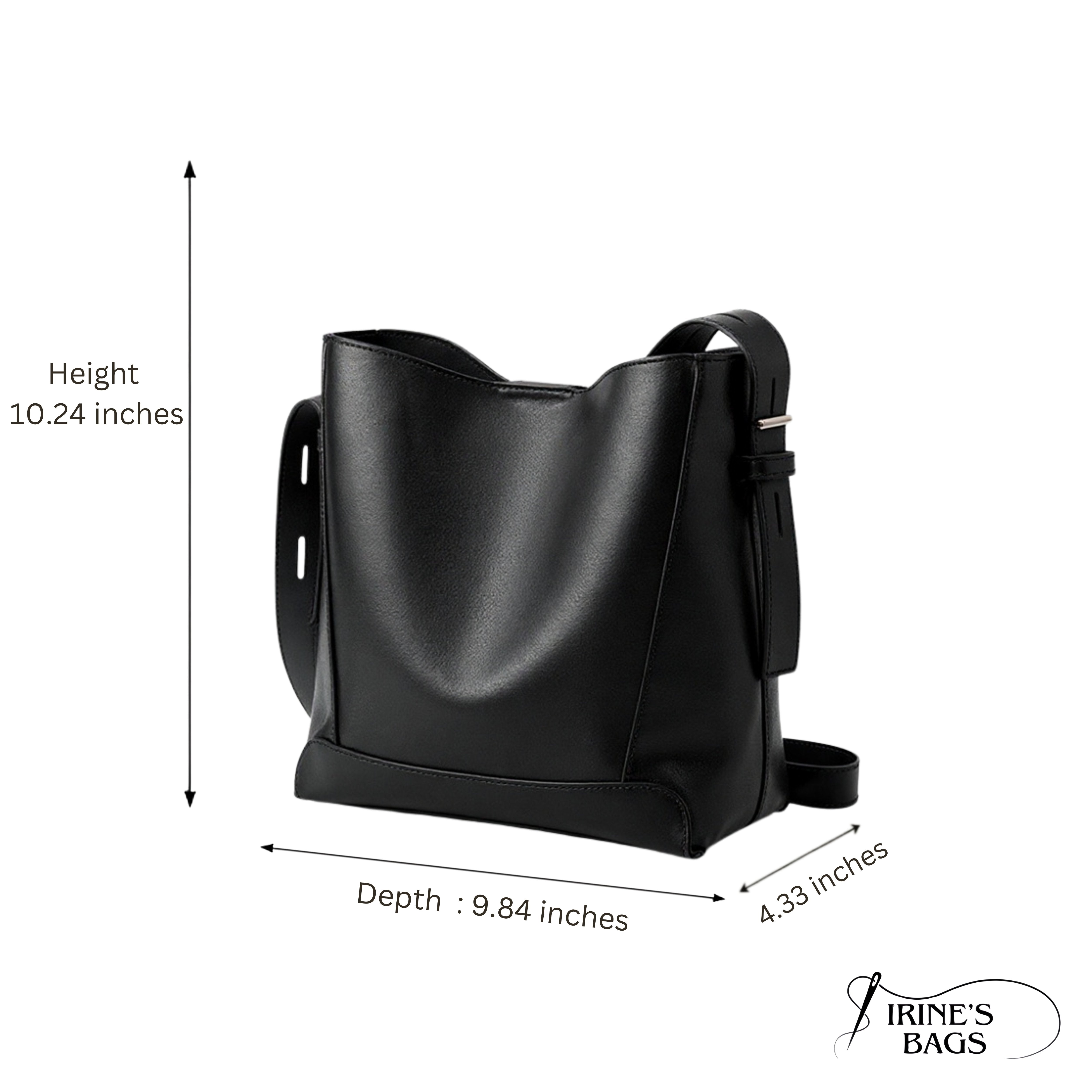 Irene – Durable Genuine Leather Crossbody Shoulder Bag