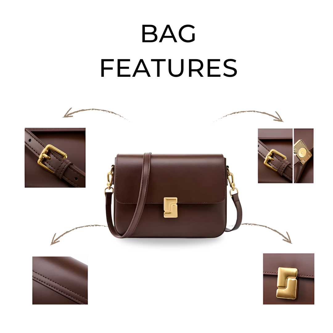 Irene – Premium Leather Functional & Stylish Commuter Crossbody Bag