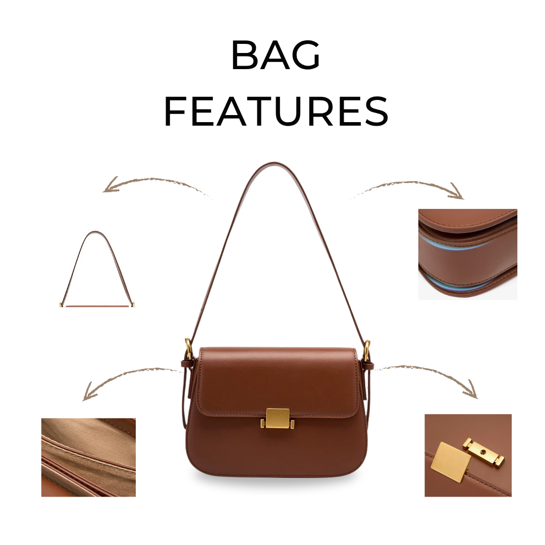 Irene – Elegant Minimalist Leather Shoulder Bag