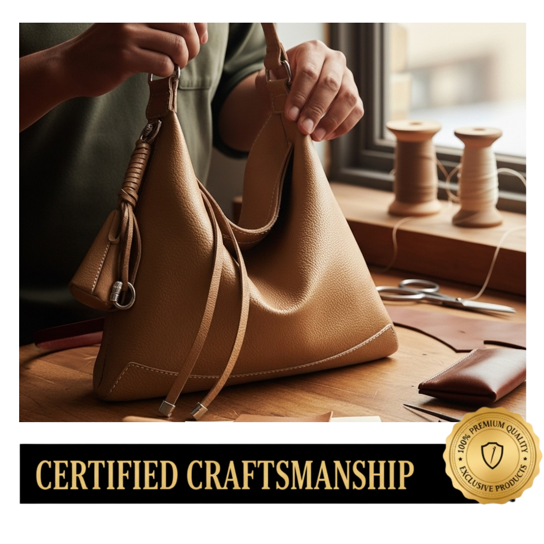 Irene – Genuine Leather Dumpling Tote Bag