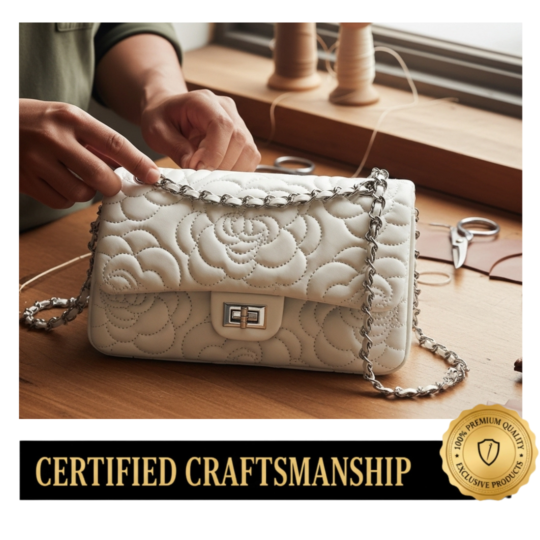 Irene – Soft Sheepskin Quilted Leather Chain Crossbody Bag