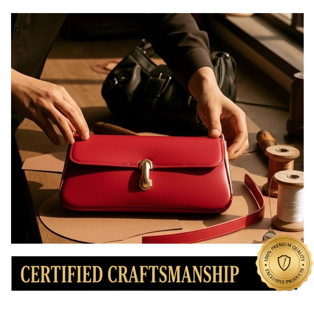 Irene – Retro Flap Accent Faux Leather Shoulder Bag