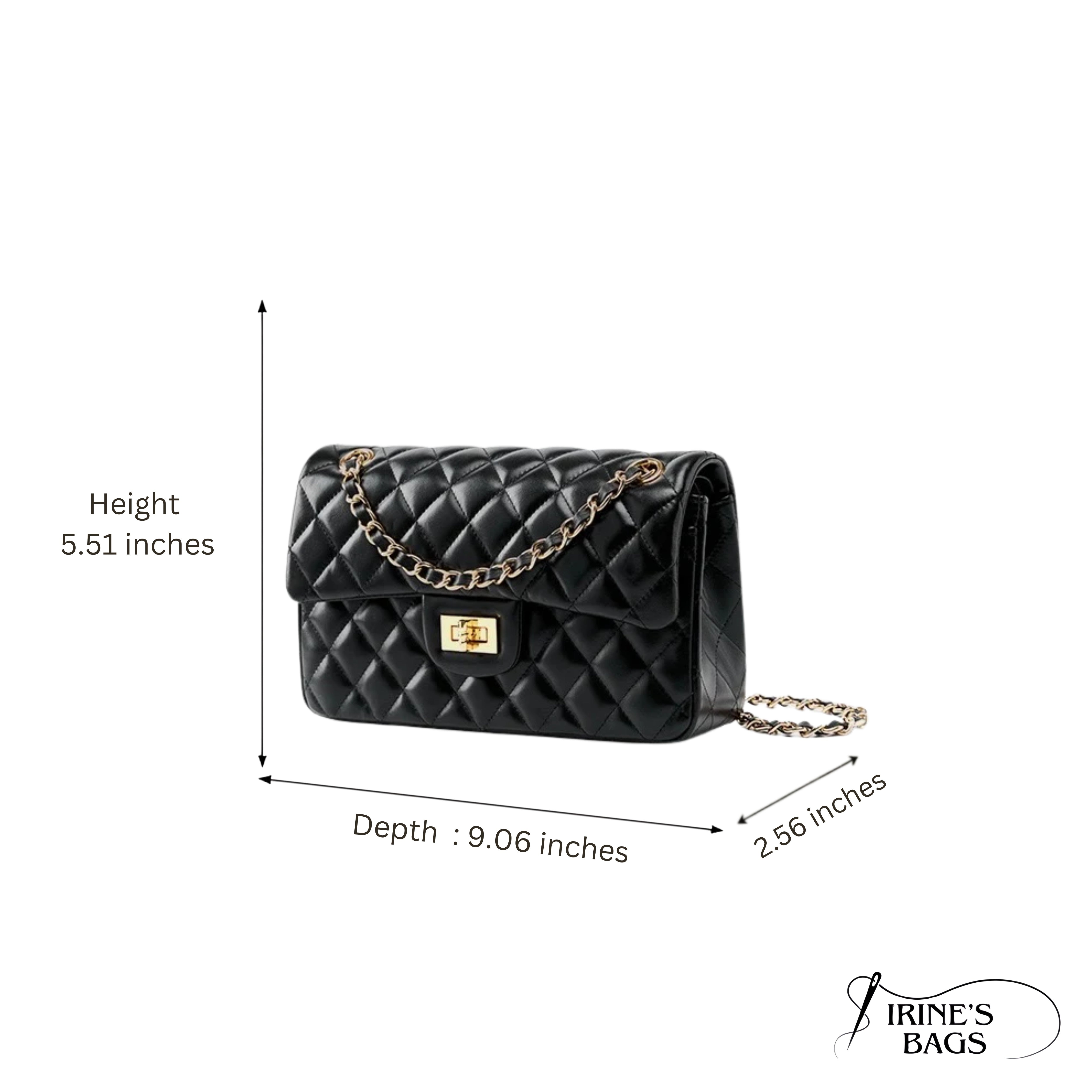 Irene – Stylish & Durable Quilted Leather Shoulder Bag