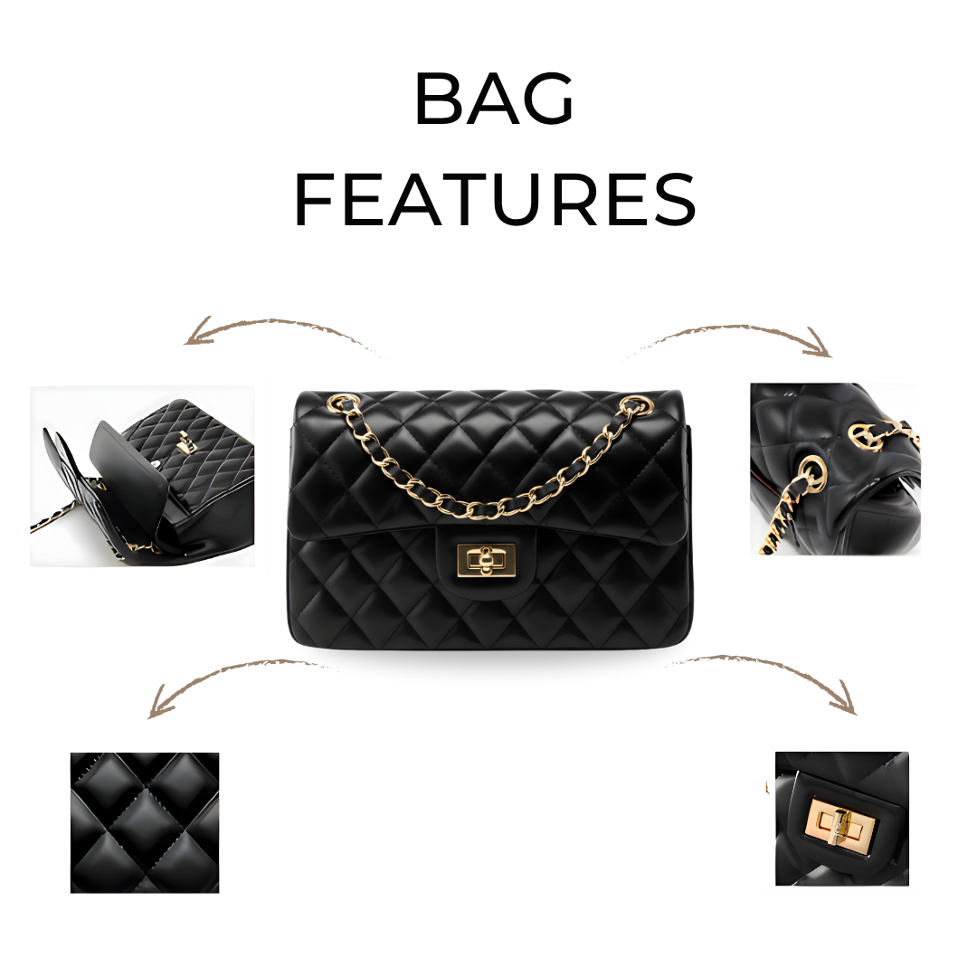 Irene – Stylish & Durable Leather Quilted Shoulder Bag