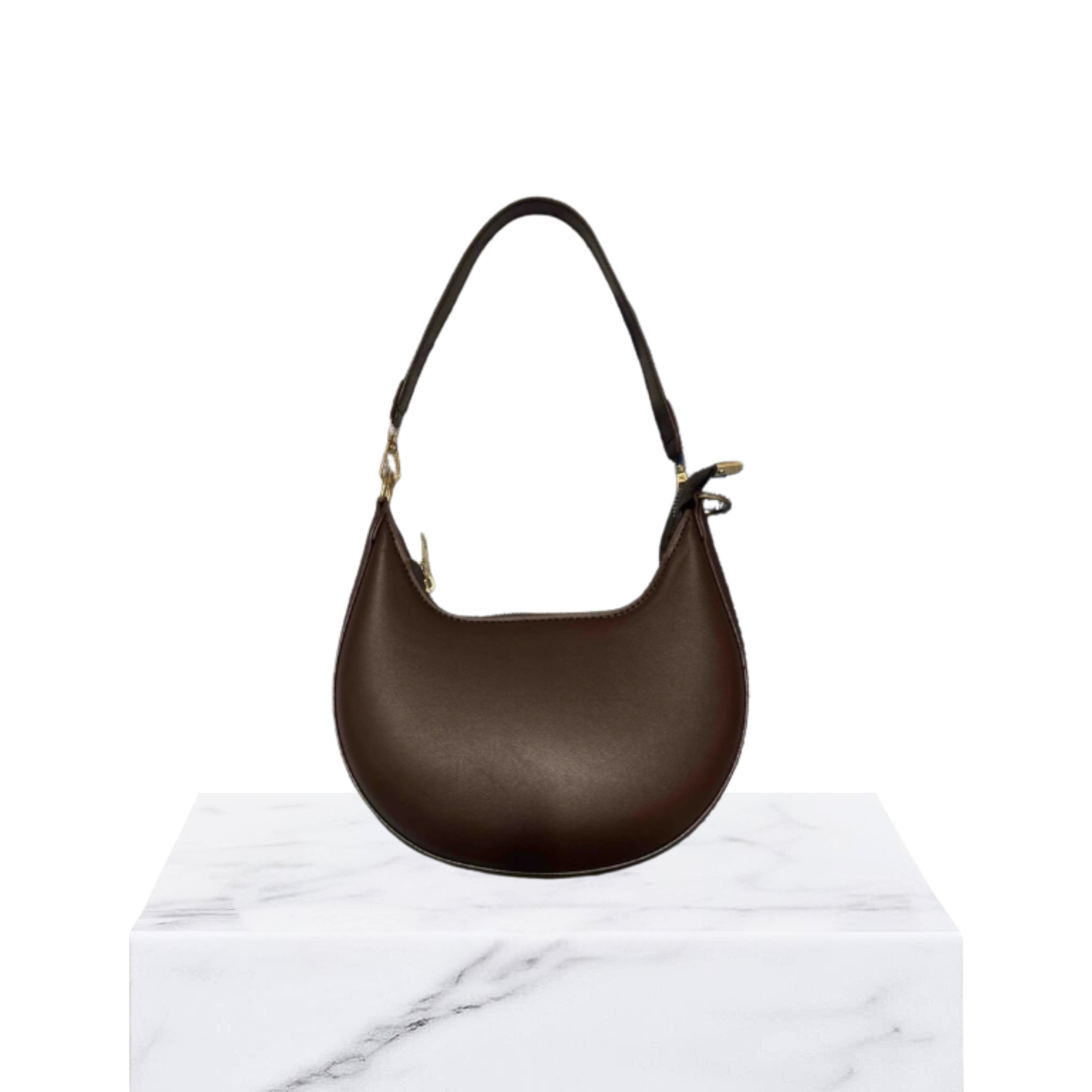 Irene – Minimalist & Chic Crescent PU Leather Shoulder Bag
